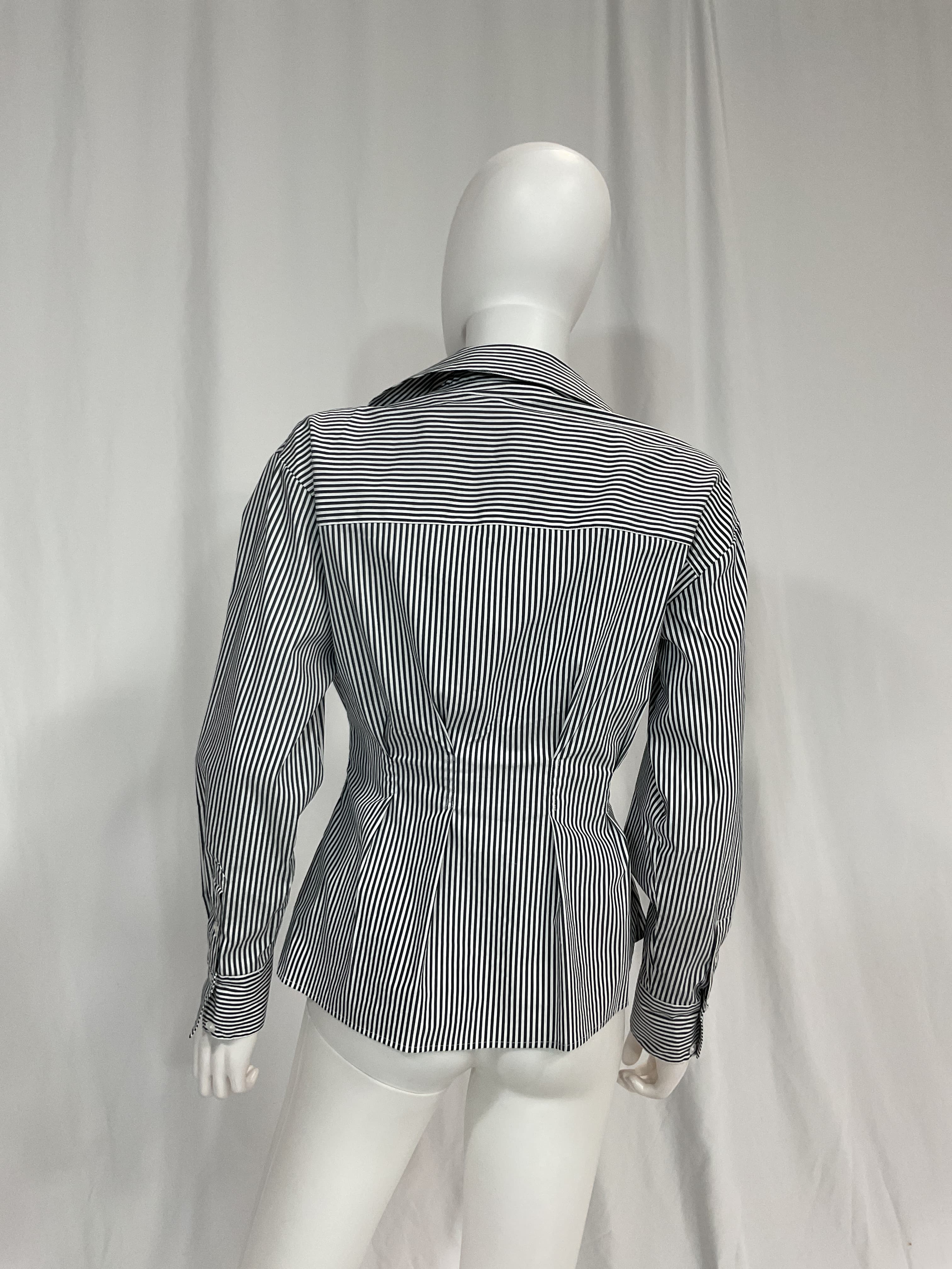 Rosamund Striped Wrap Shirt - Image 3