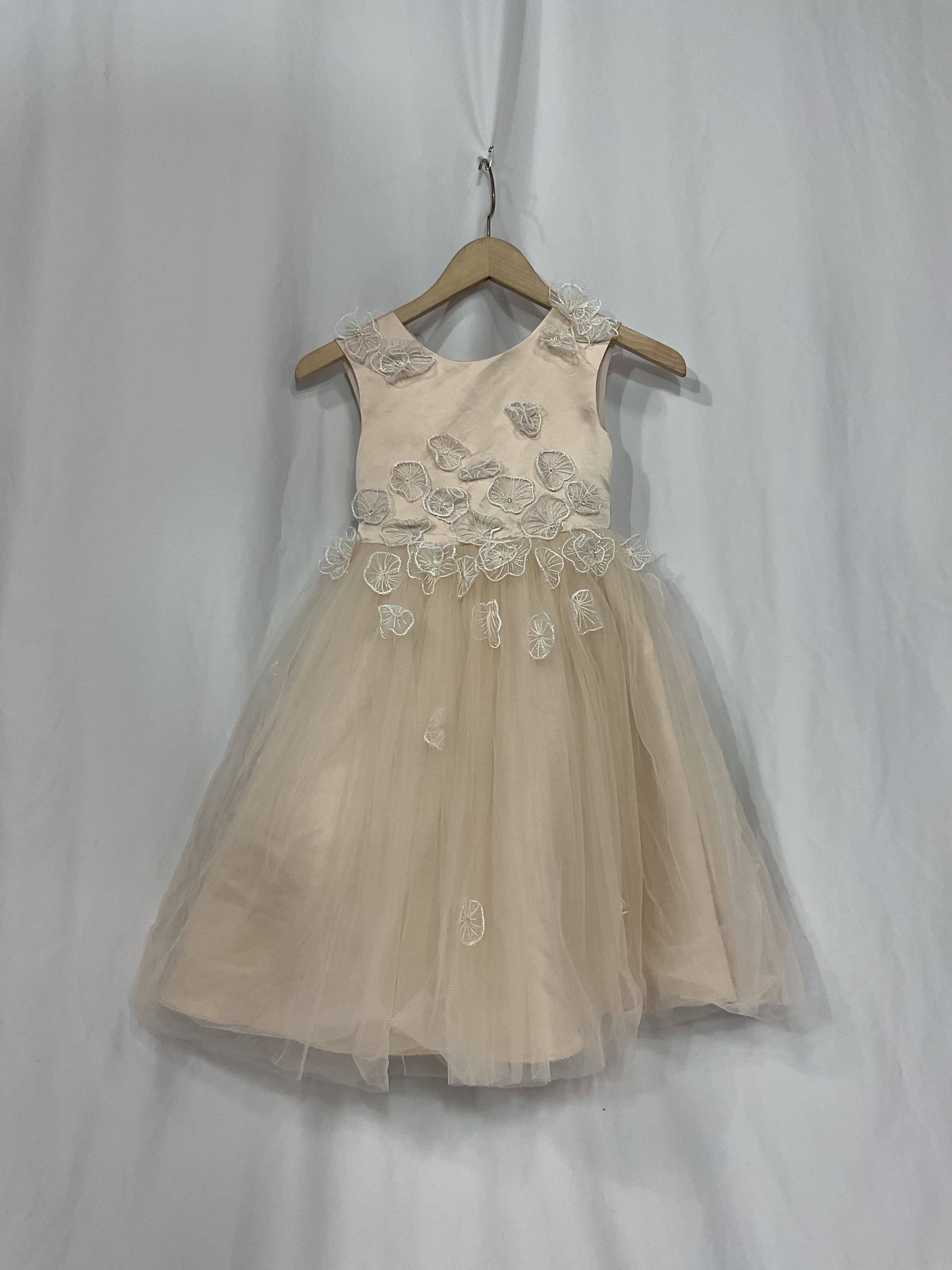 Princess Daliana Emmie Floral Applique Tulle Flower Girl Dress - Image 2