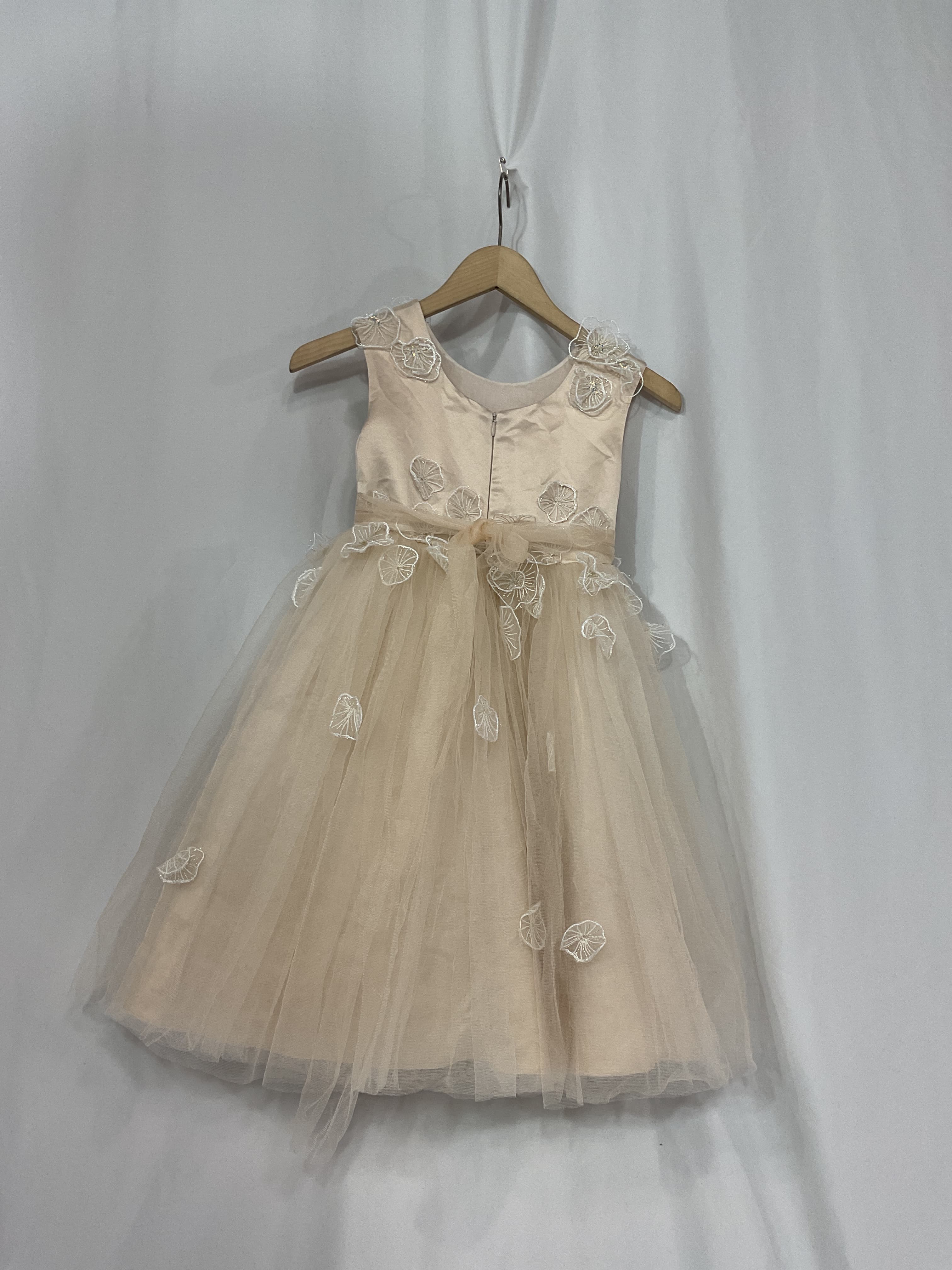 Princess Daliana Emmie Floral Applique Tulle Flower Girl Dress - Image 3