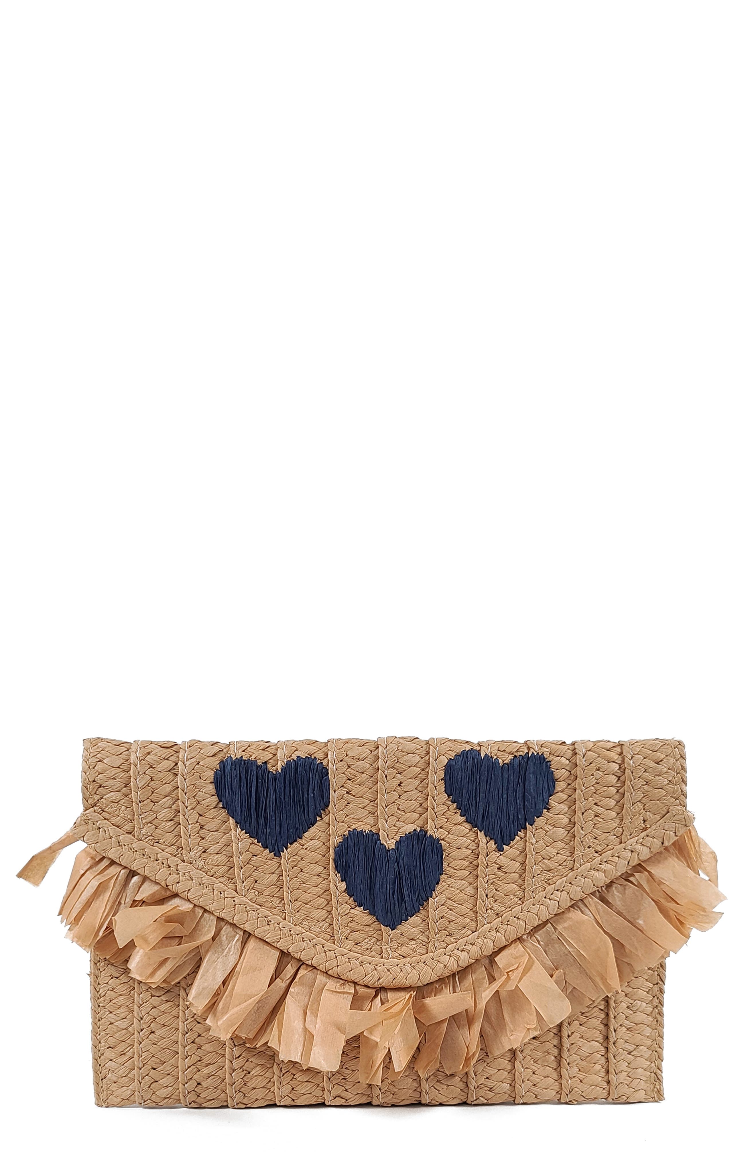 Be Mine Straw Clutch - Image 1