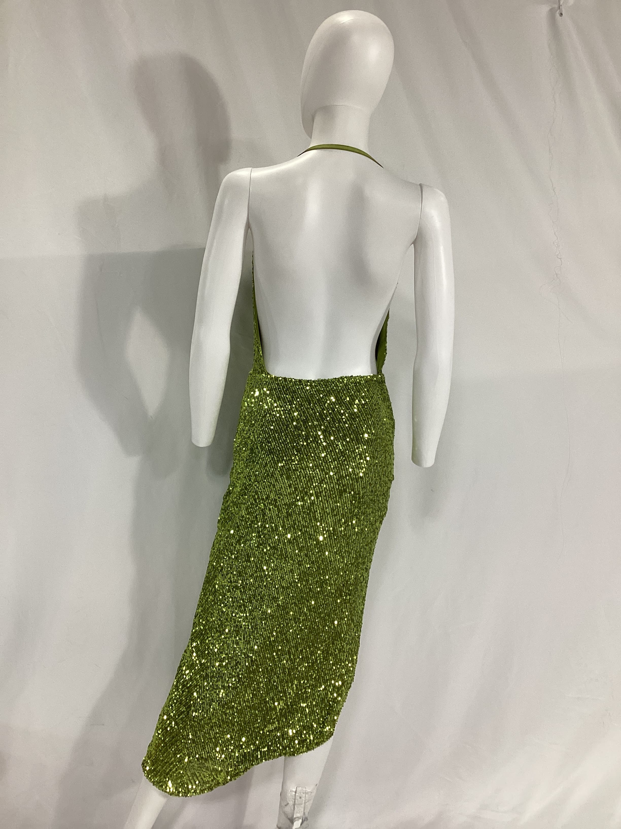 Pauline Sequin Dress In Greenwich - Image 2