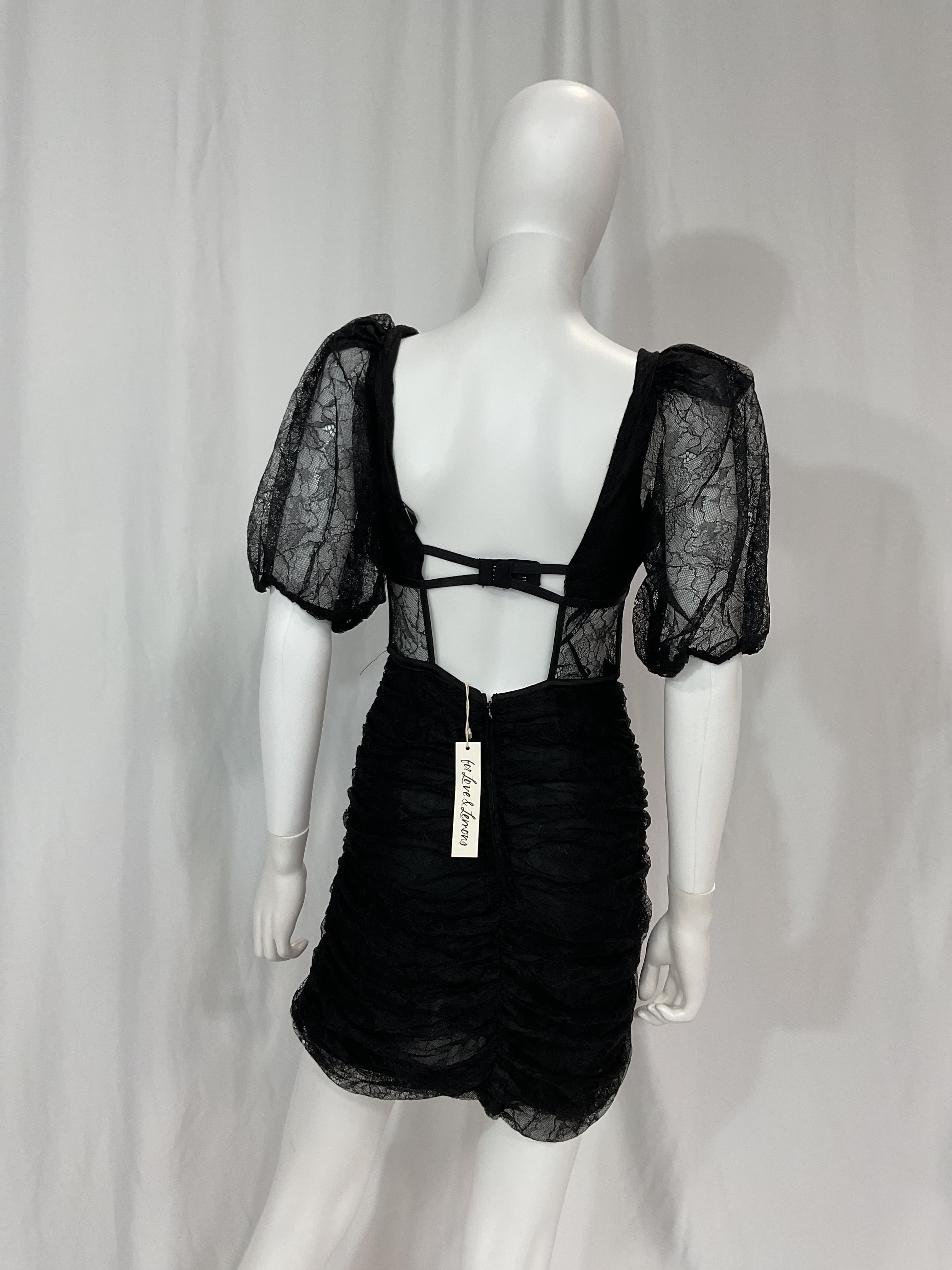 Puff Sleeve Mini Dress - Image 2