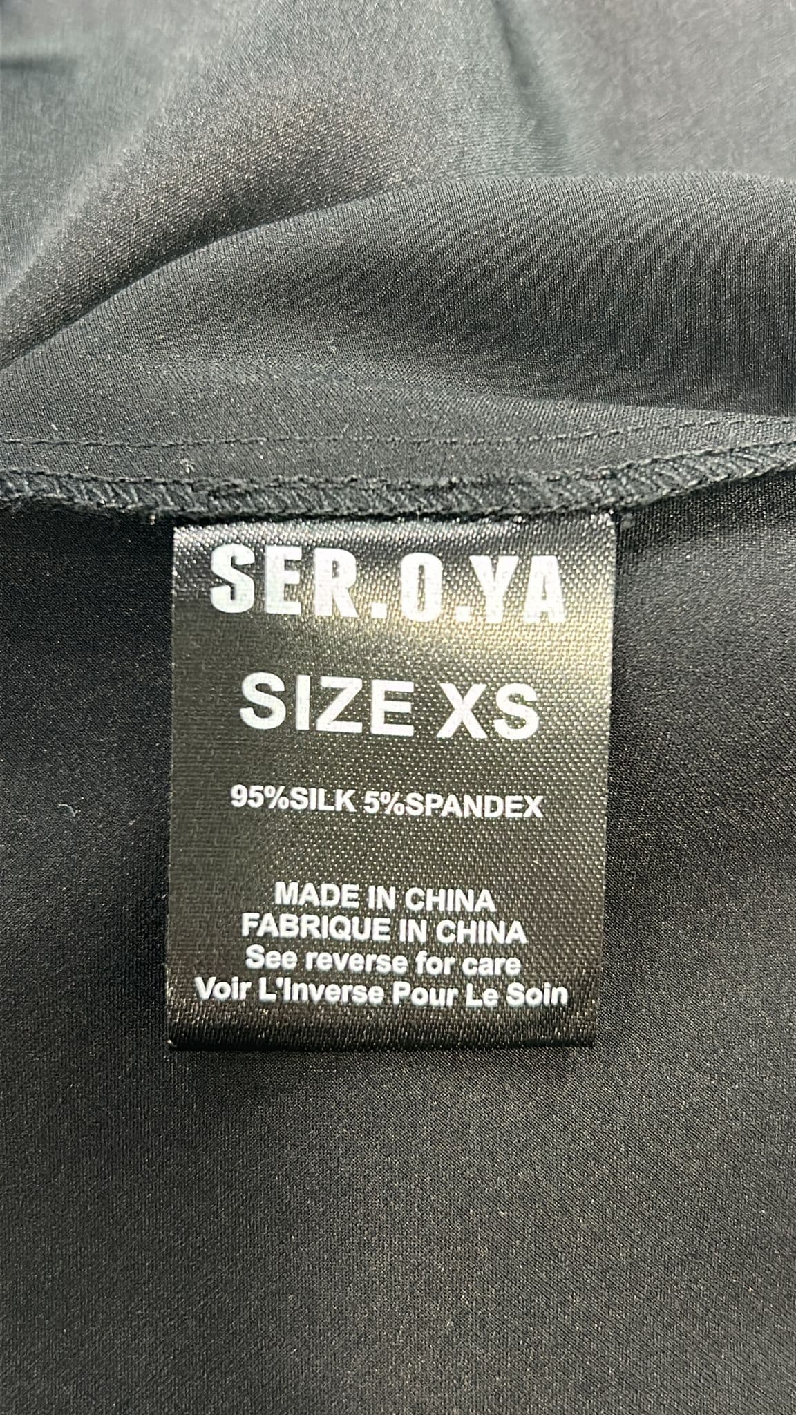 Emma Silk Dress In Black - Image 3