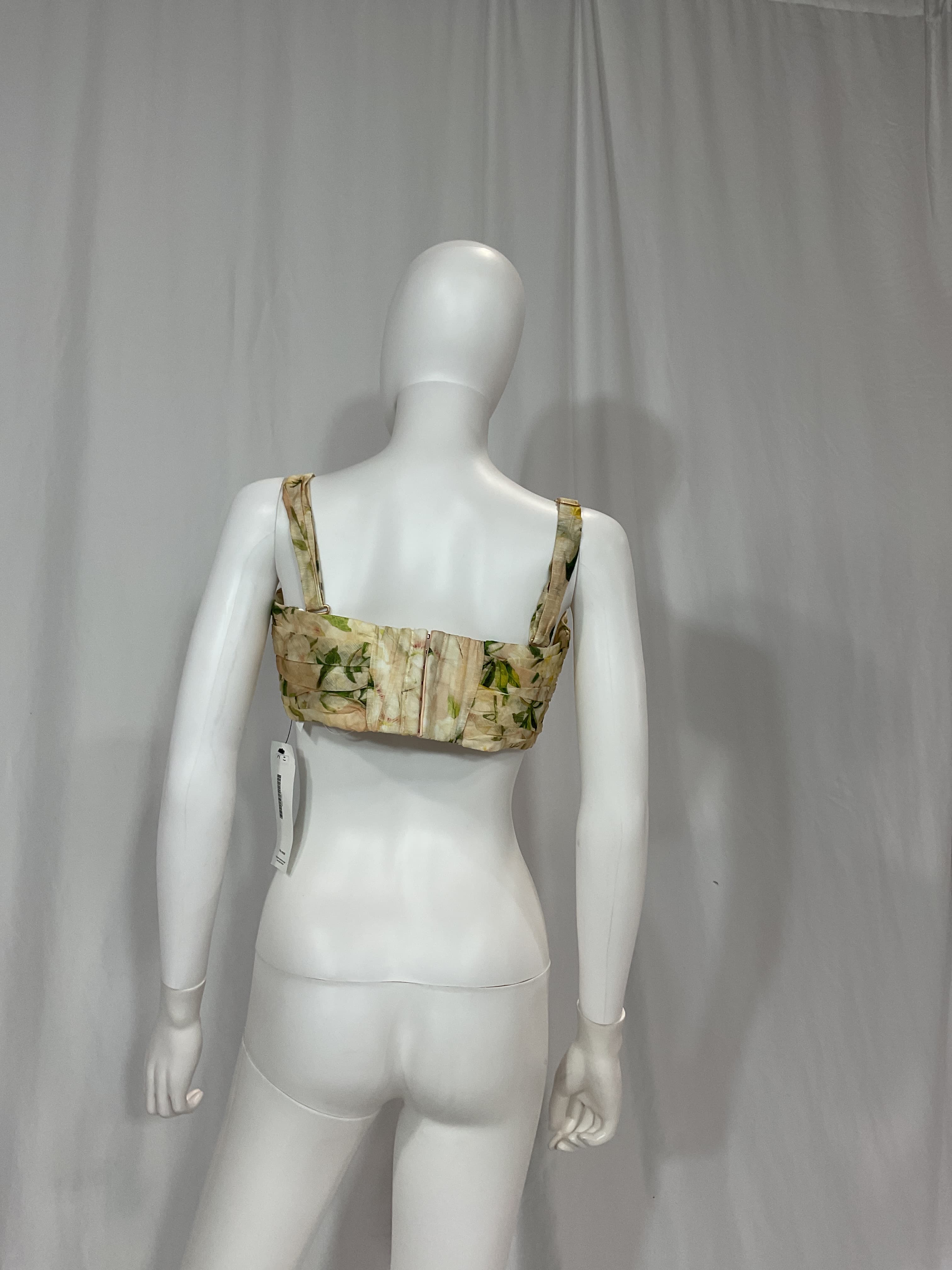Floral Print V-Neck Crop Top - Image 2