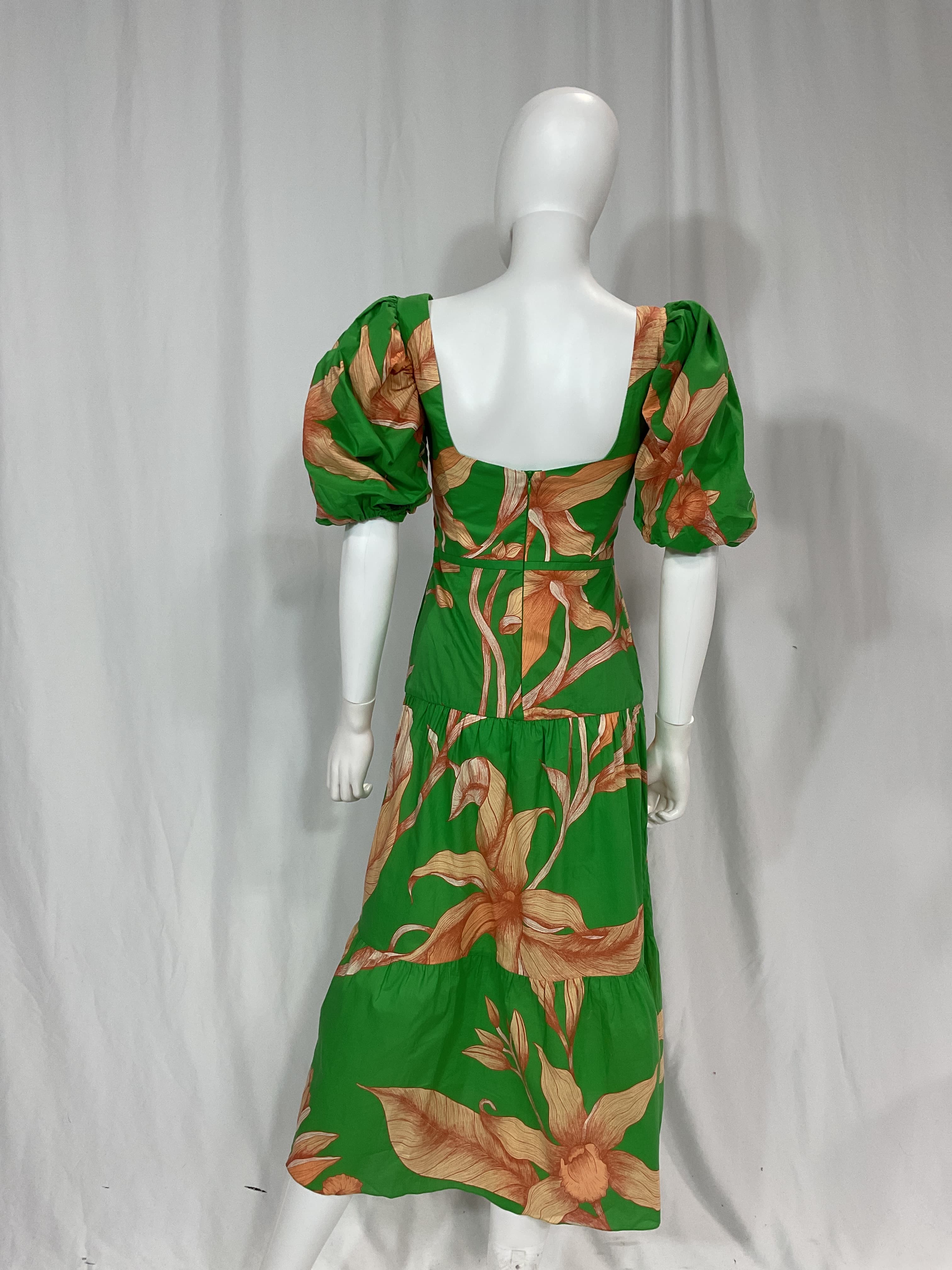 Floral Print Midi Length Dress - Image 4