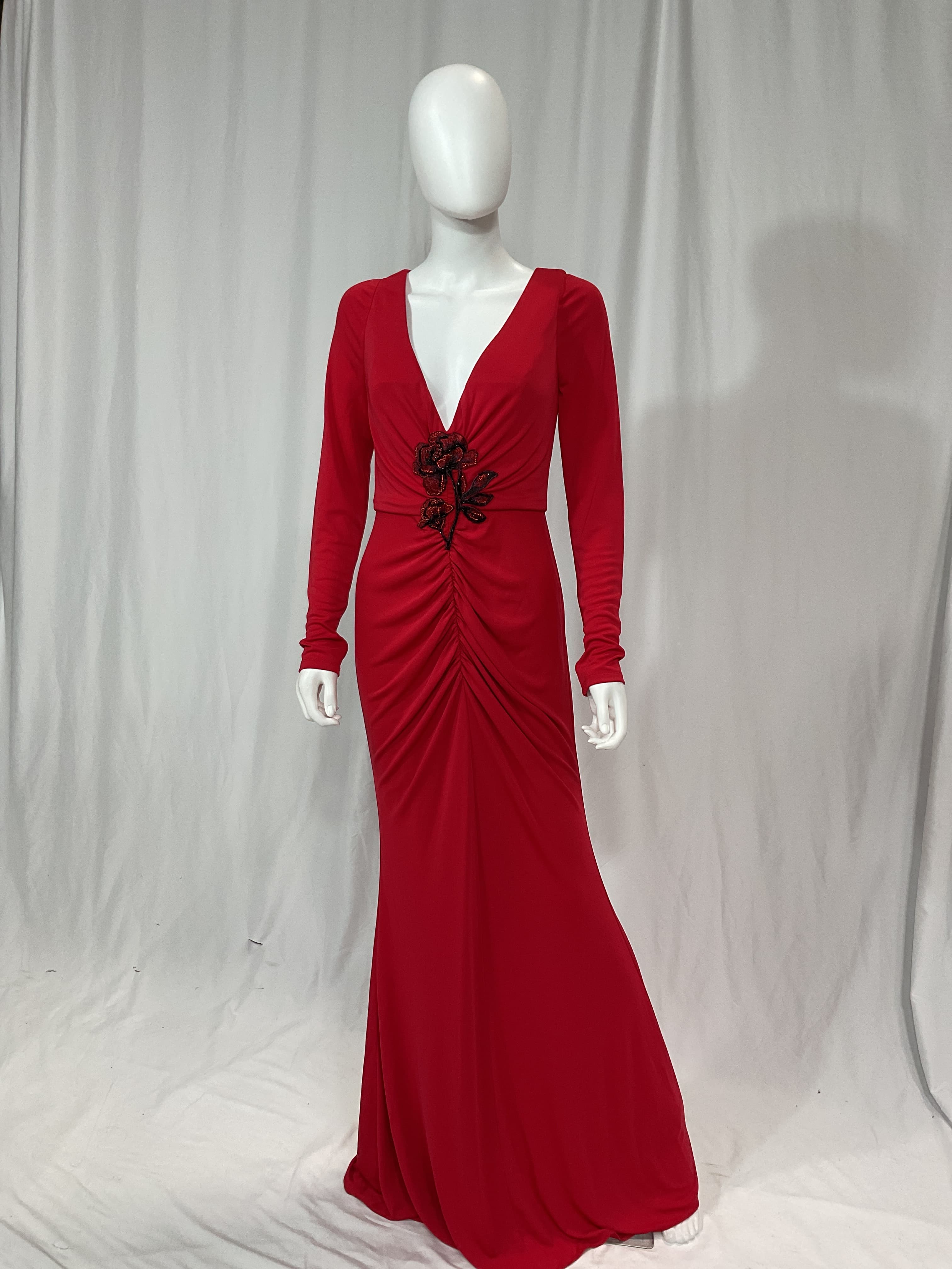 V-Neck Long Dress - Image 3