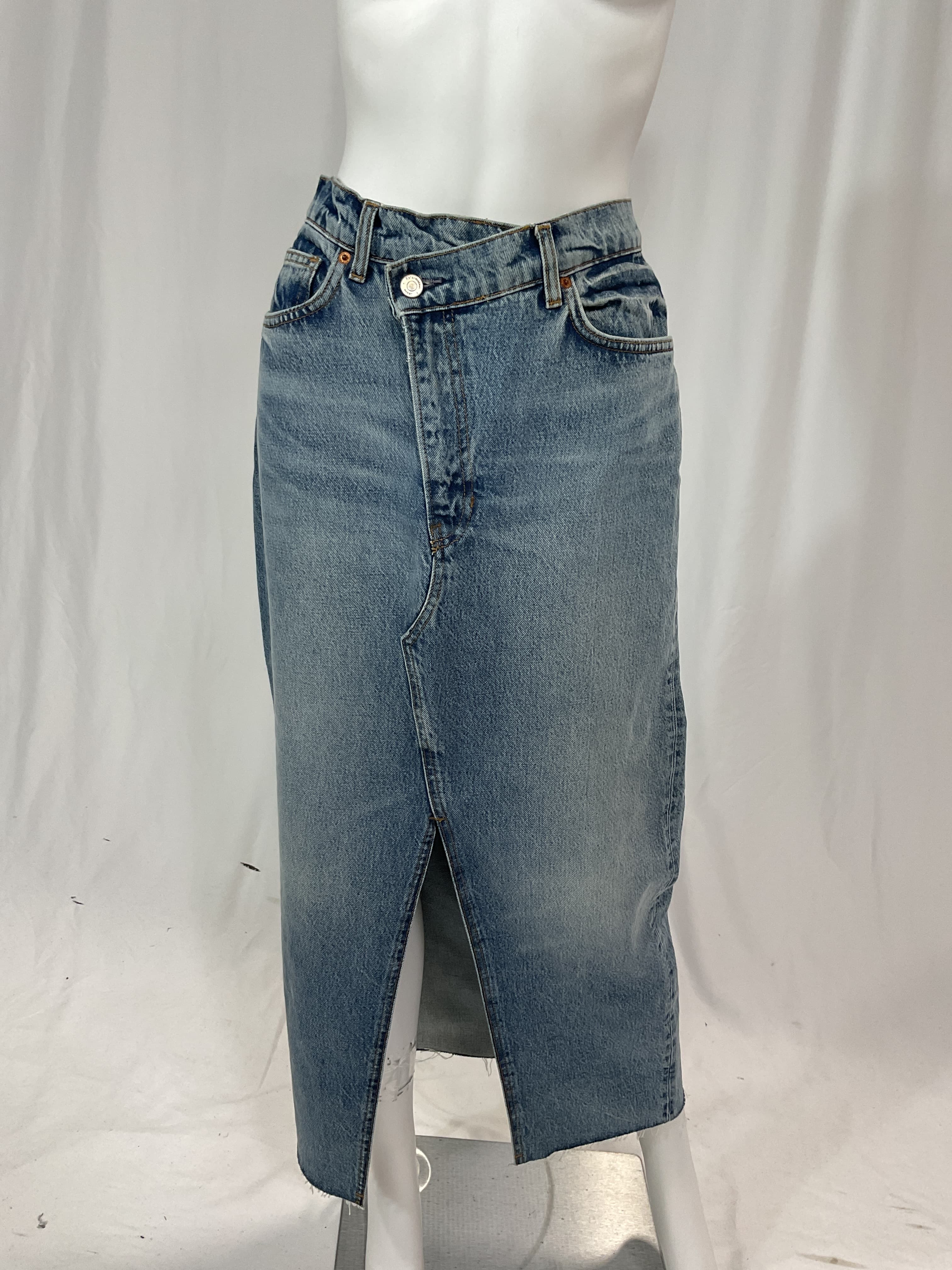 Nila Long Denim Skirt - Image 2