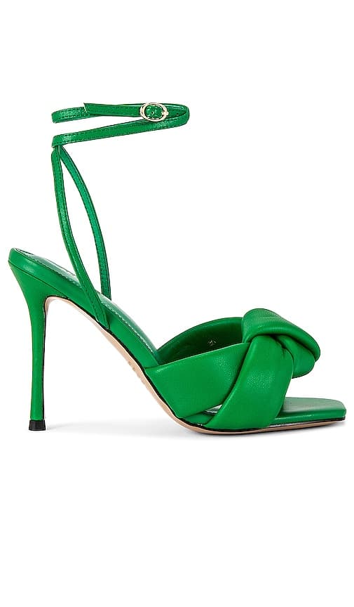 Milla Sandal In Highlighter Green - Image 1