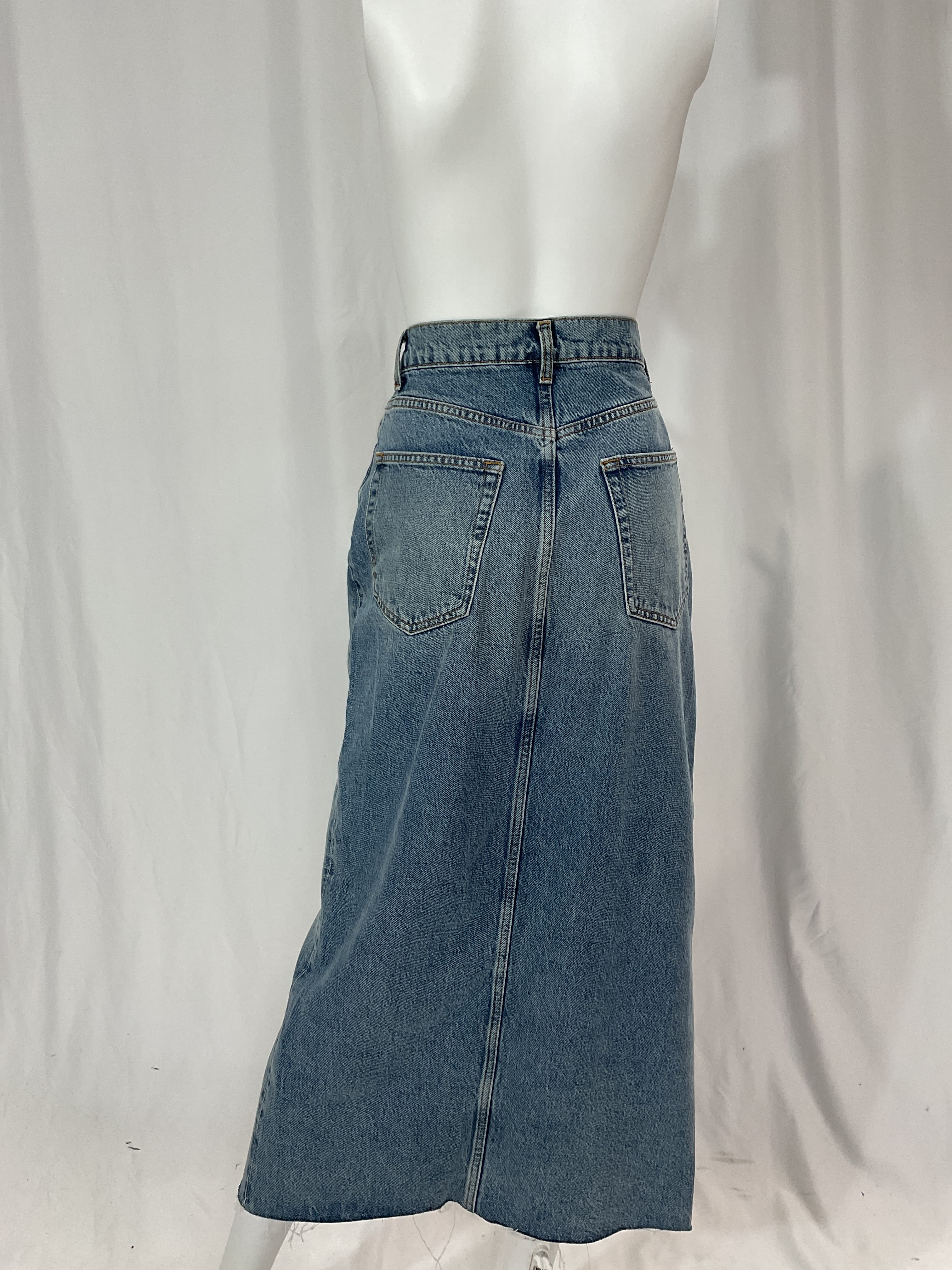 Nila Long Denim Skirt - Image 3