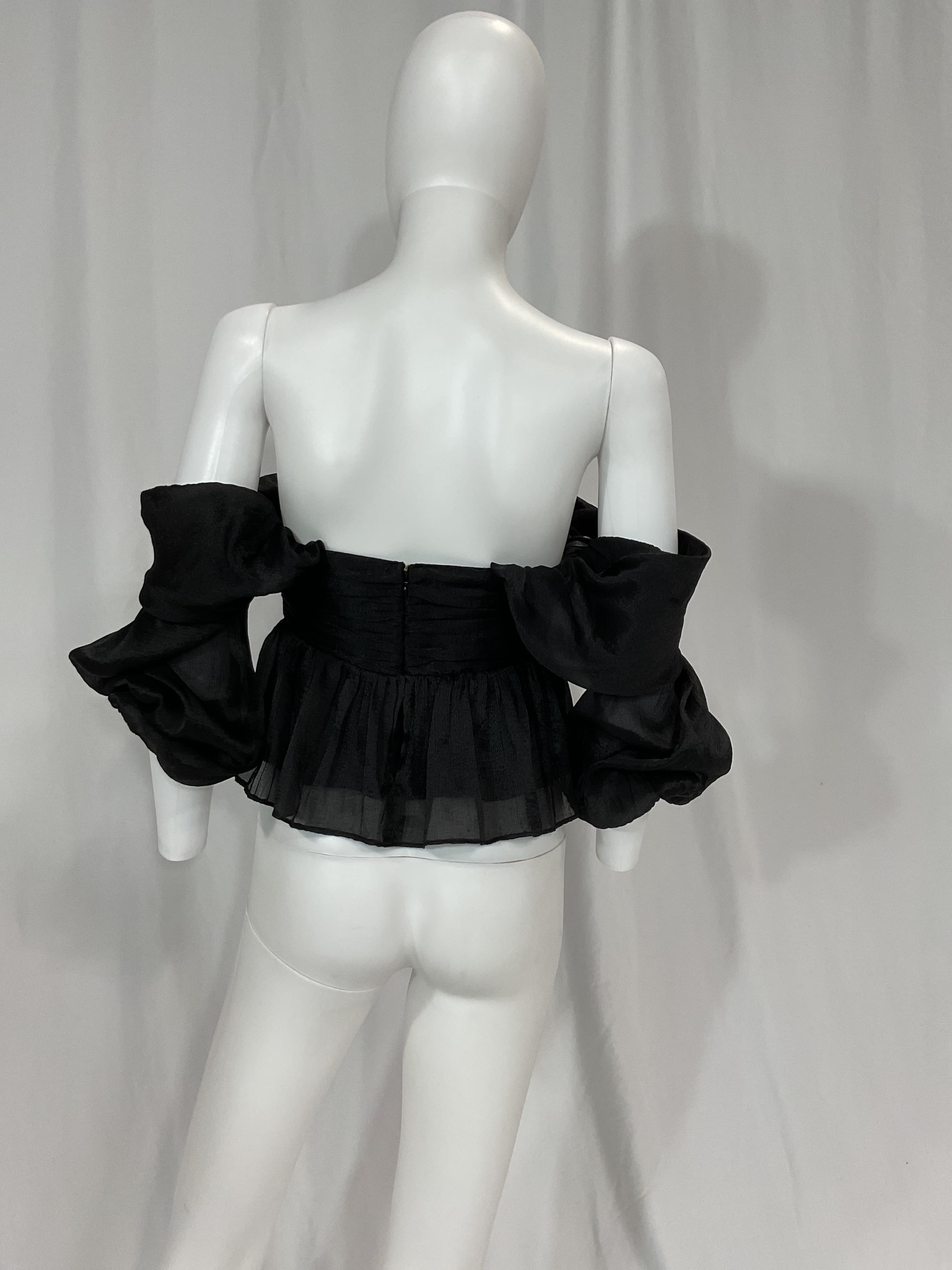 House Of Harlow 1960 X Revolve Burna Blouse In Black - Image 3