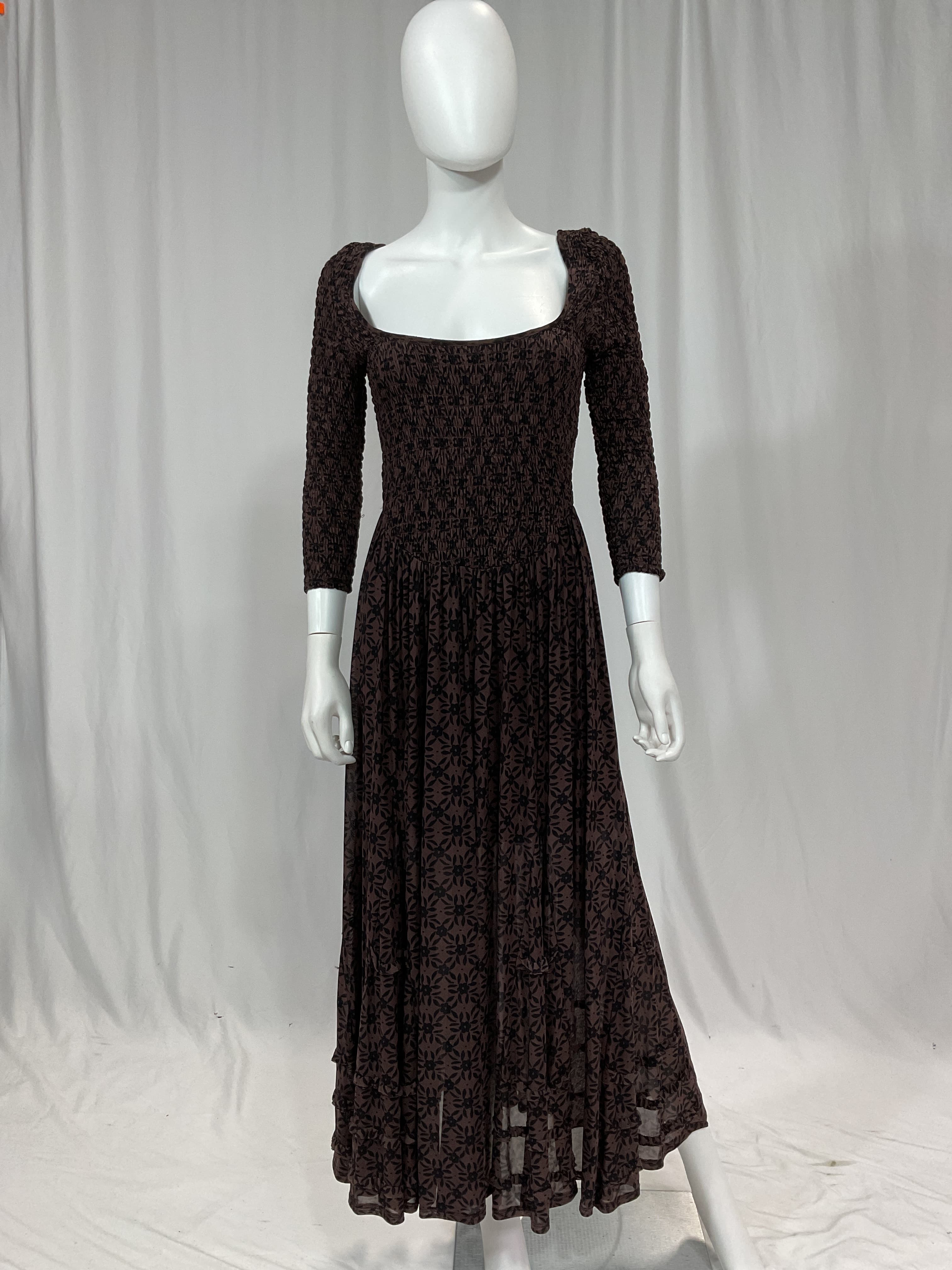 Its Fate Midi In Brown Combo - Image 2