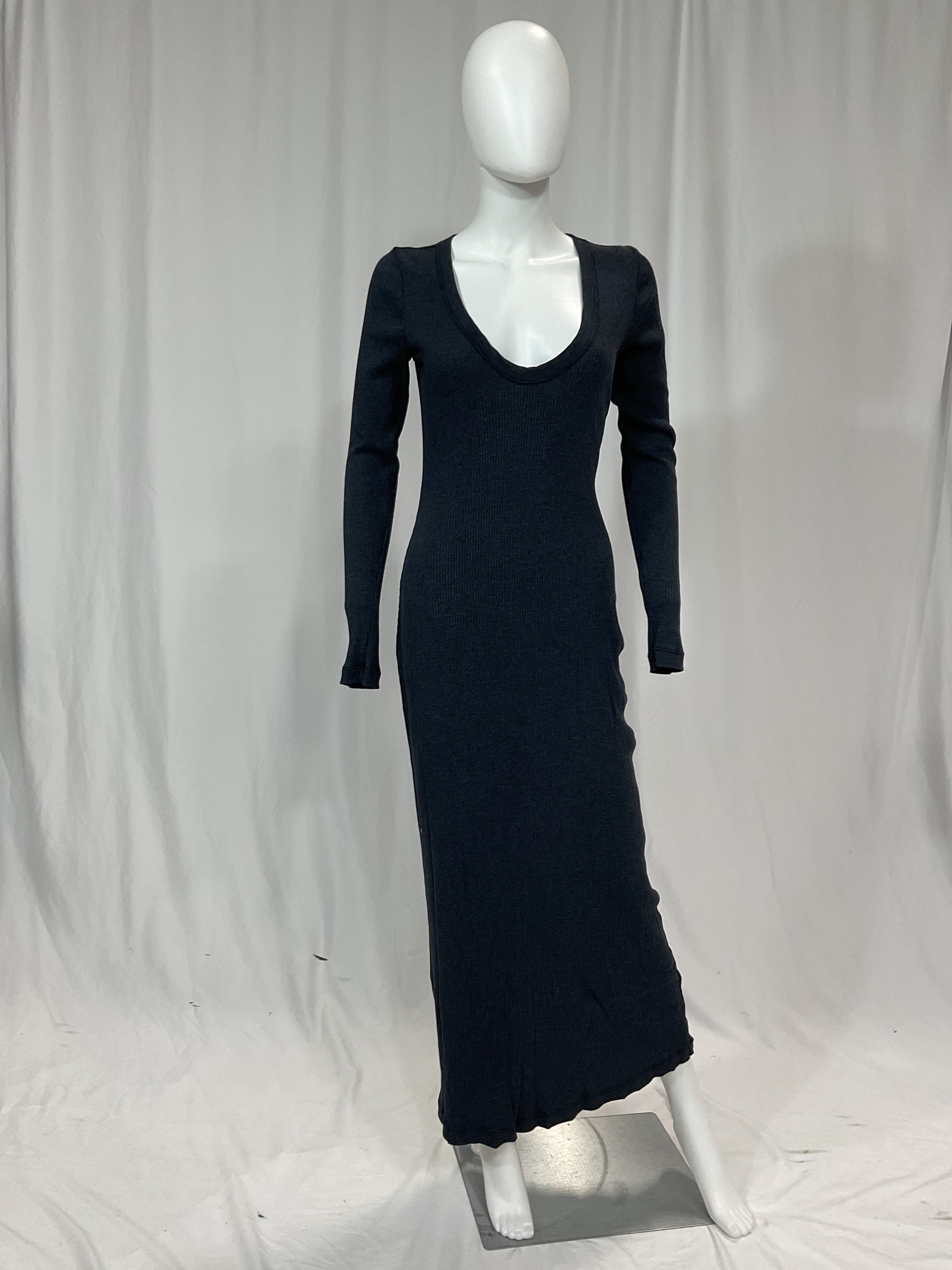 V Neck Rib Dress - Image 3