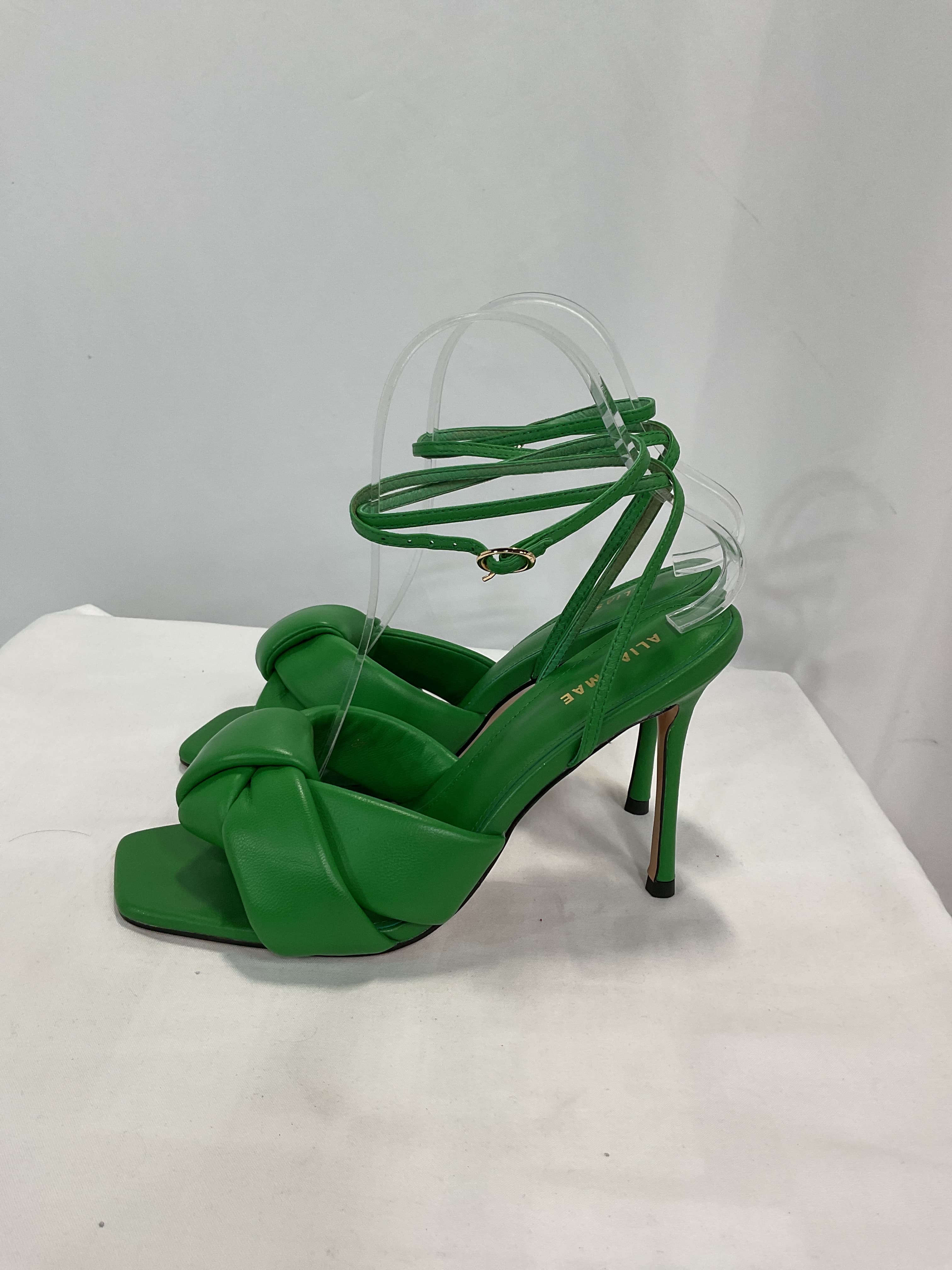 Milla Sandal In Highlighter Green - Image 3