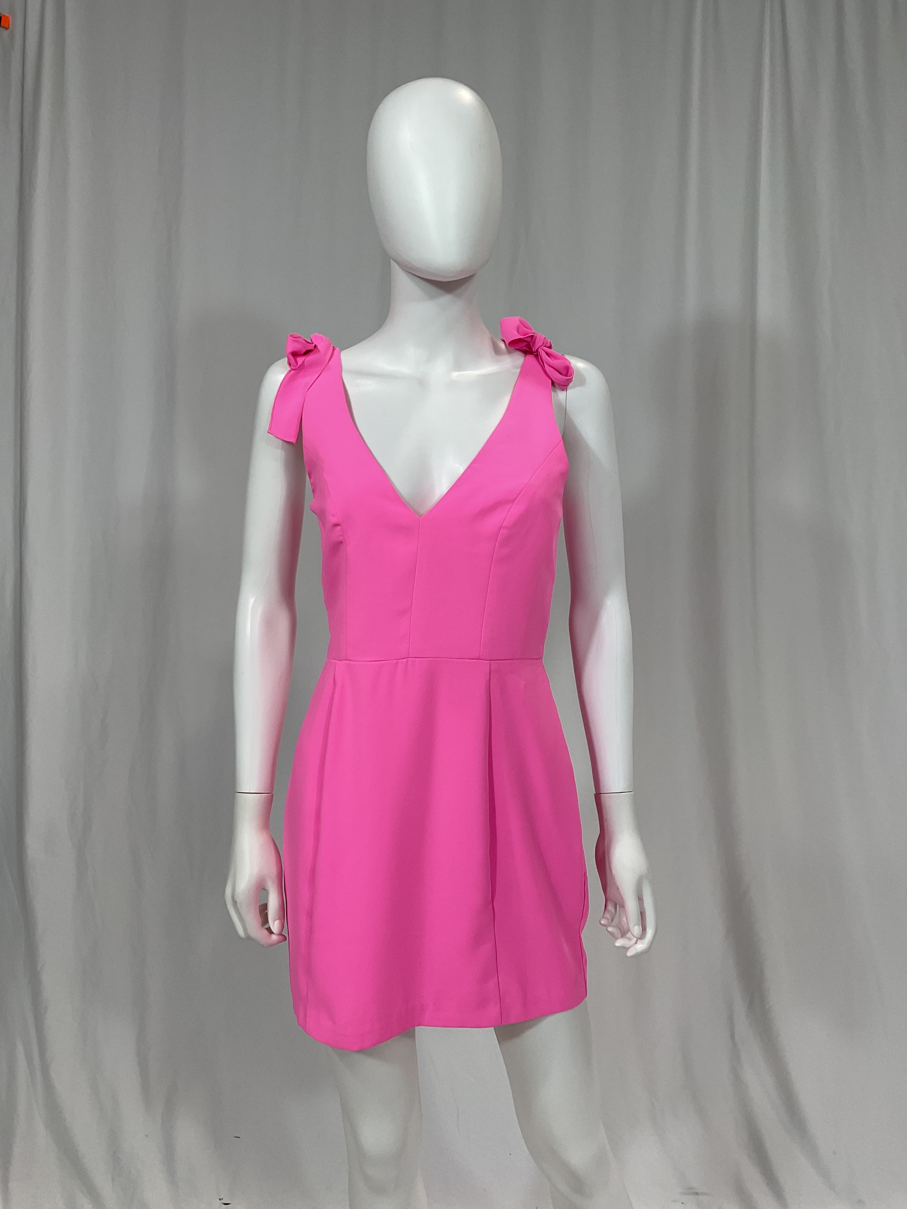 Allora Dress In Shocking Pink - Image 3