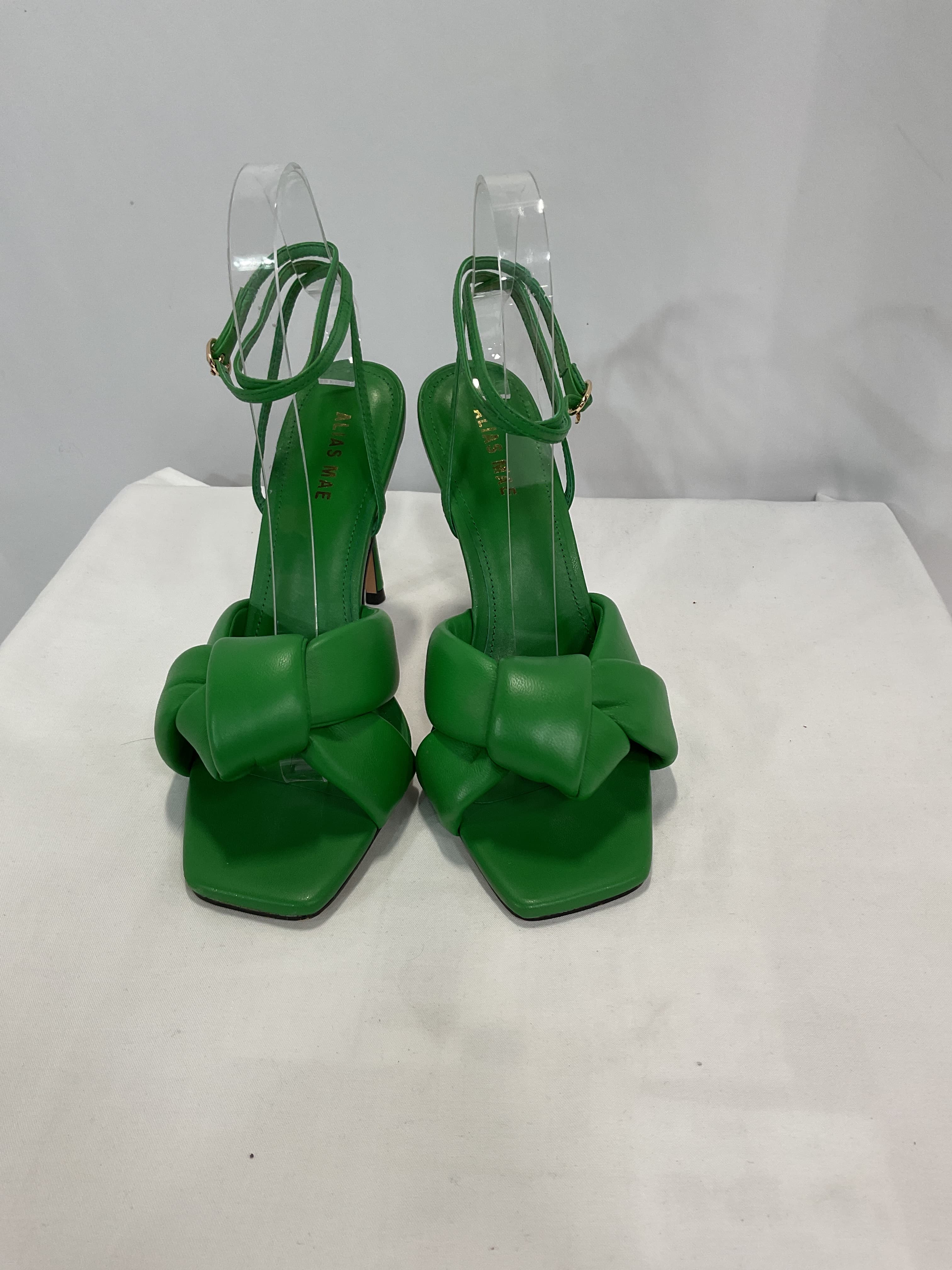 Milla Sandal In Highlighter Green - Image 4