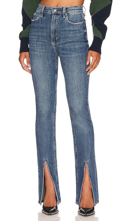 Colleen High Rise Slim Flare In Willow - Image 1