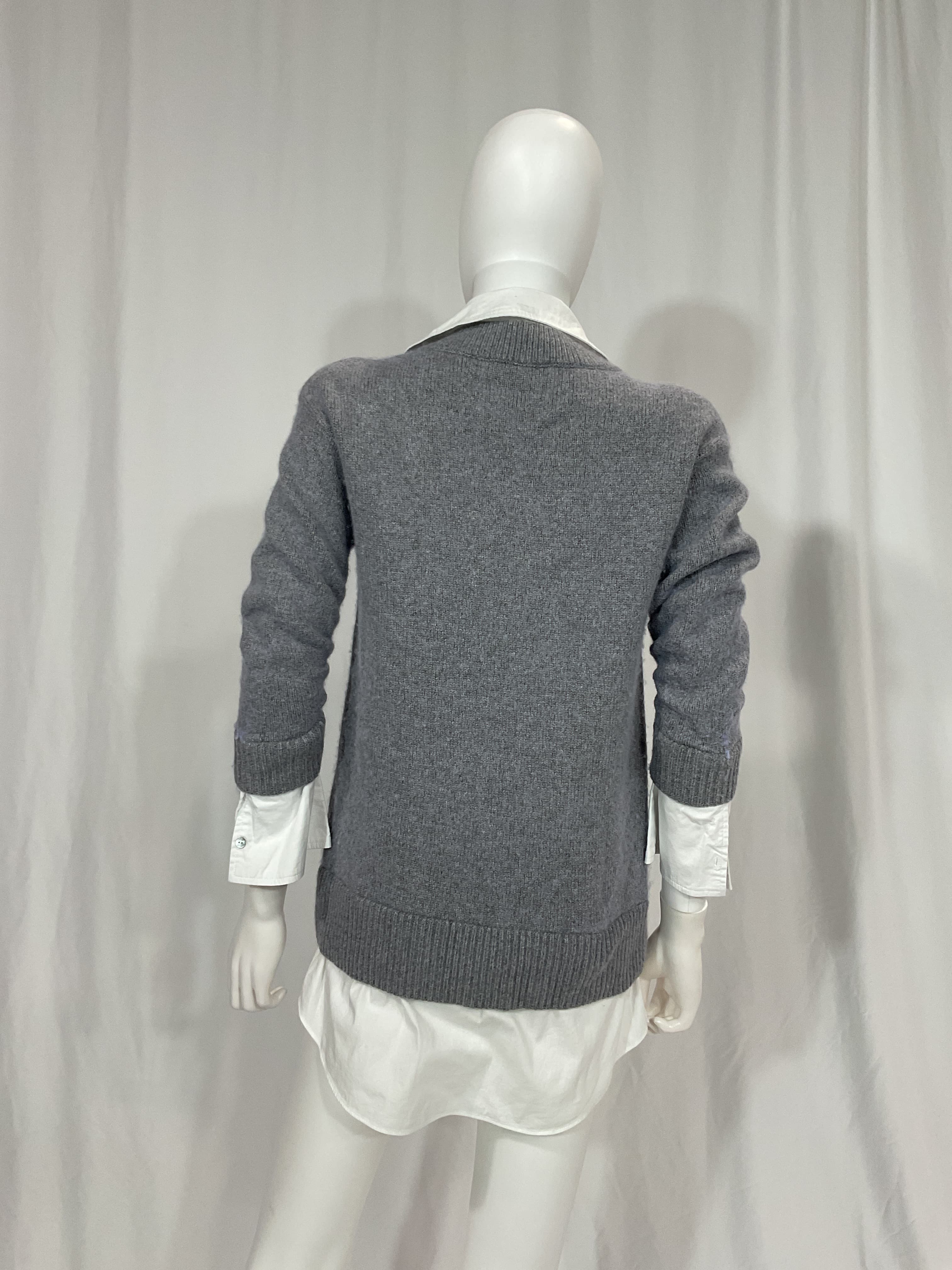 Collar Santina Dress In Heather Grey - Image 3