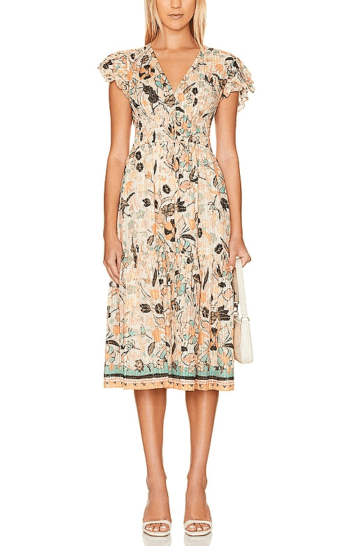 Angelica Dress In Pearl Flora - Image 1