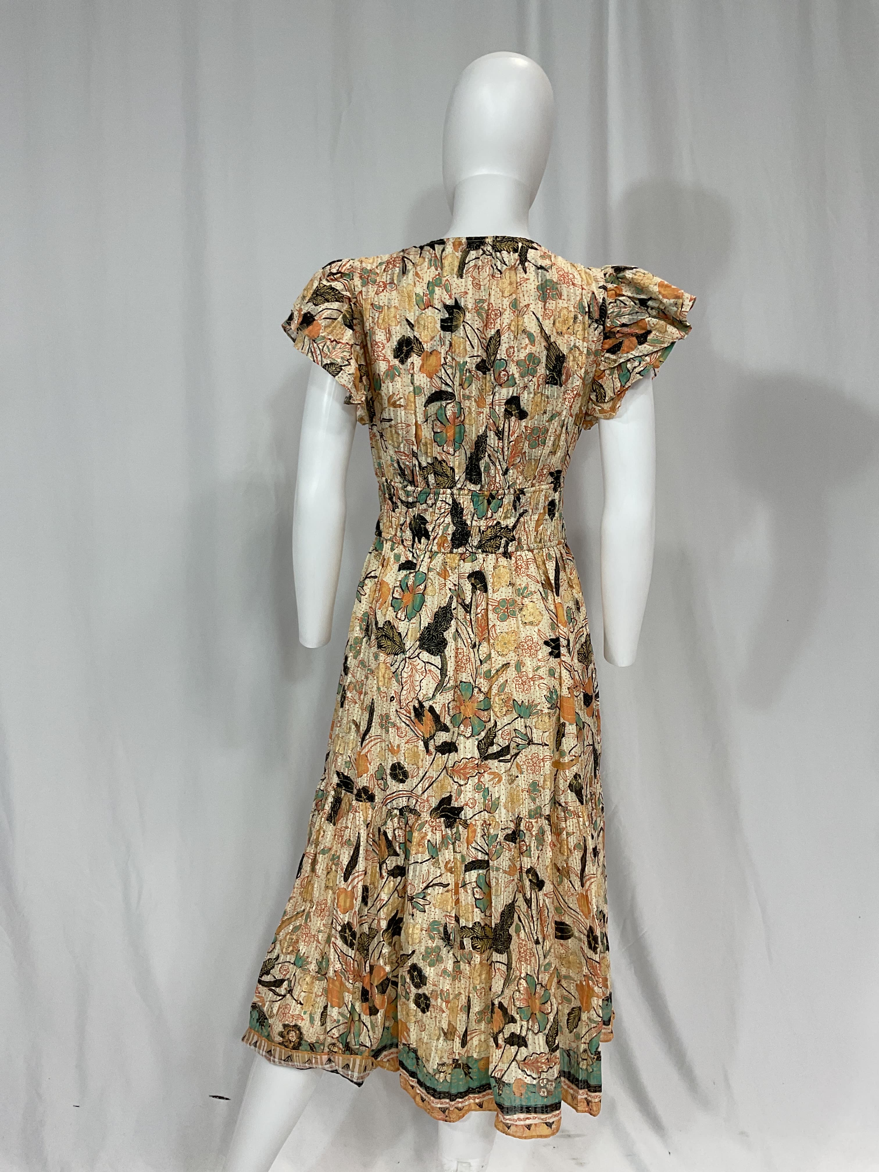 Angelica Dress In Pearl Flora - Image 4