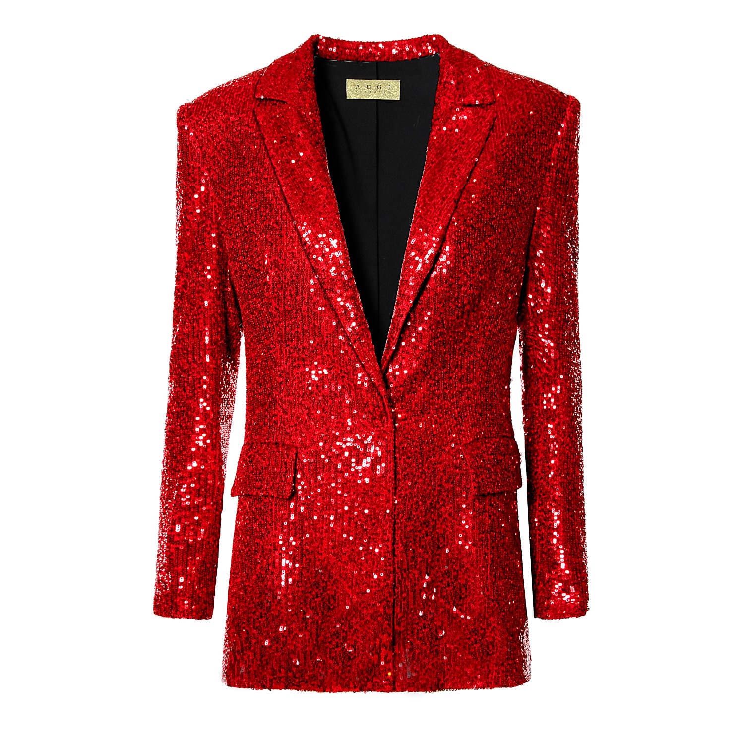 Holy Brilliant Ruby Sequin Blazer - Image 1