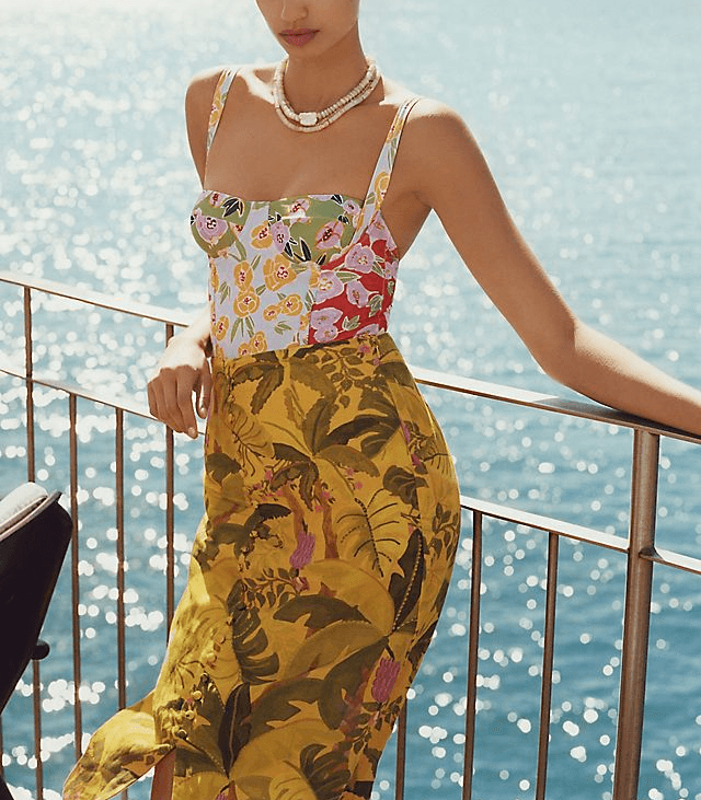Banana Leaf Midi Skirt - Image 1