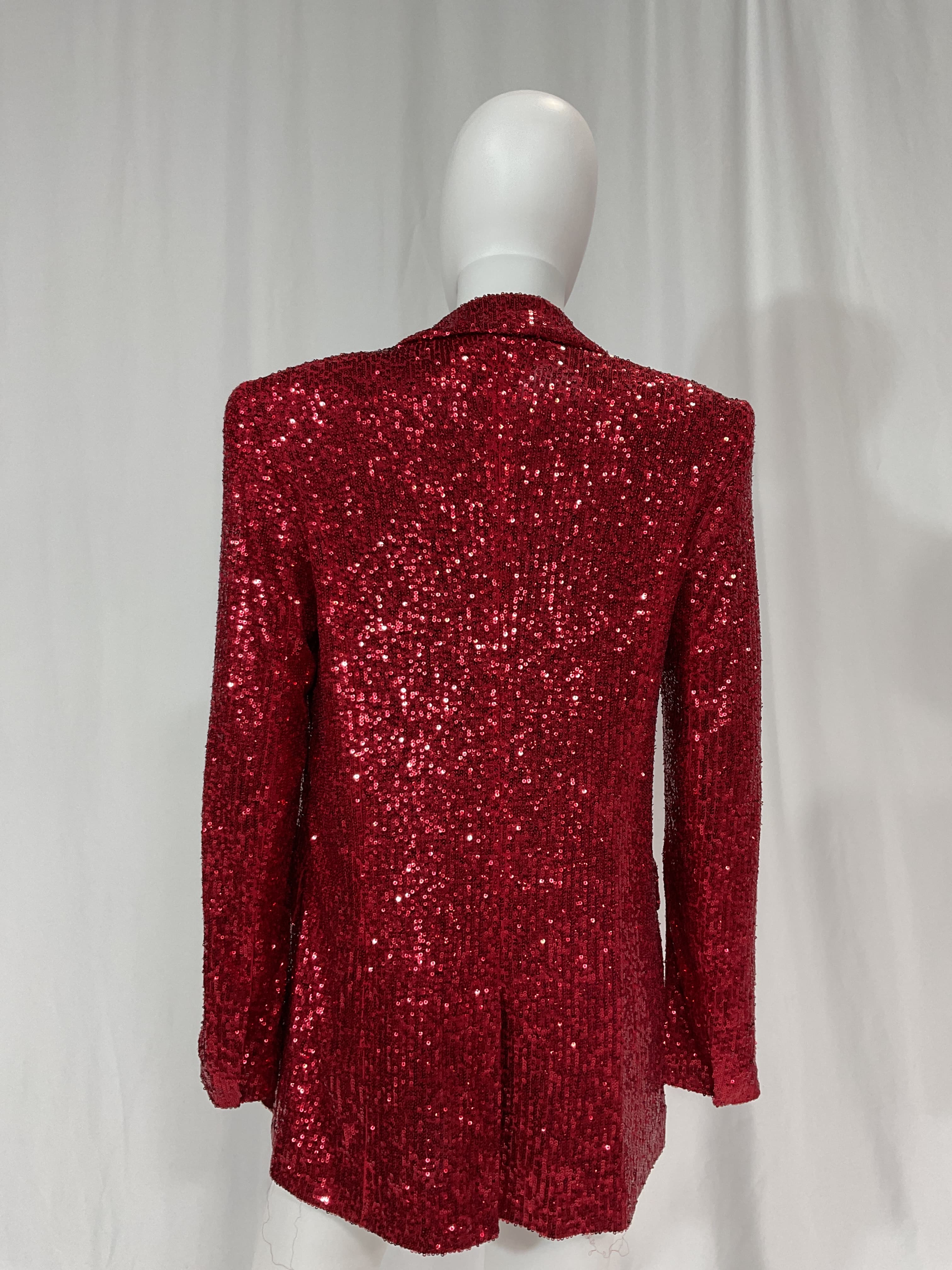 Holy Brilliant Ruby Sequin Blazer - Image 4
