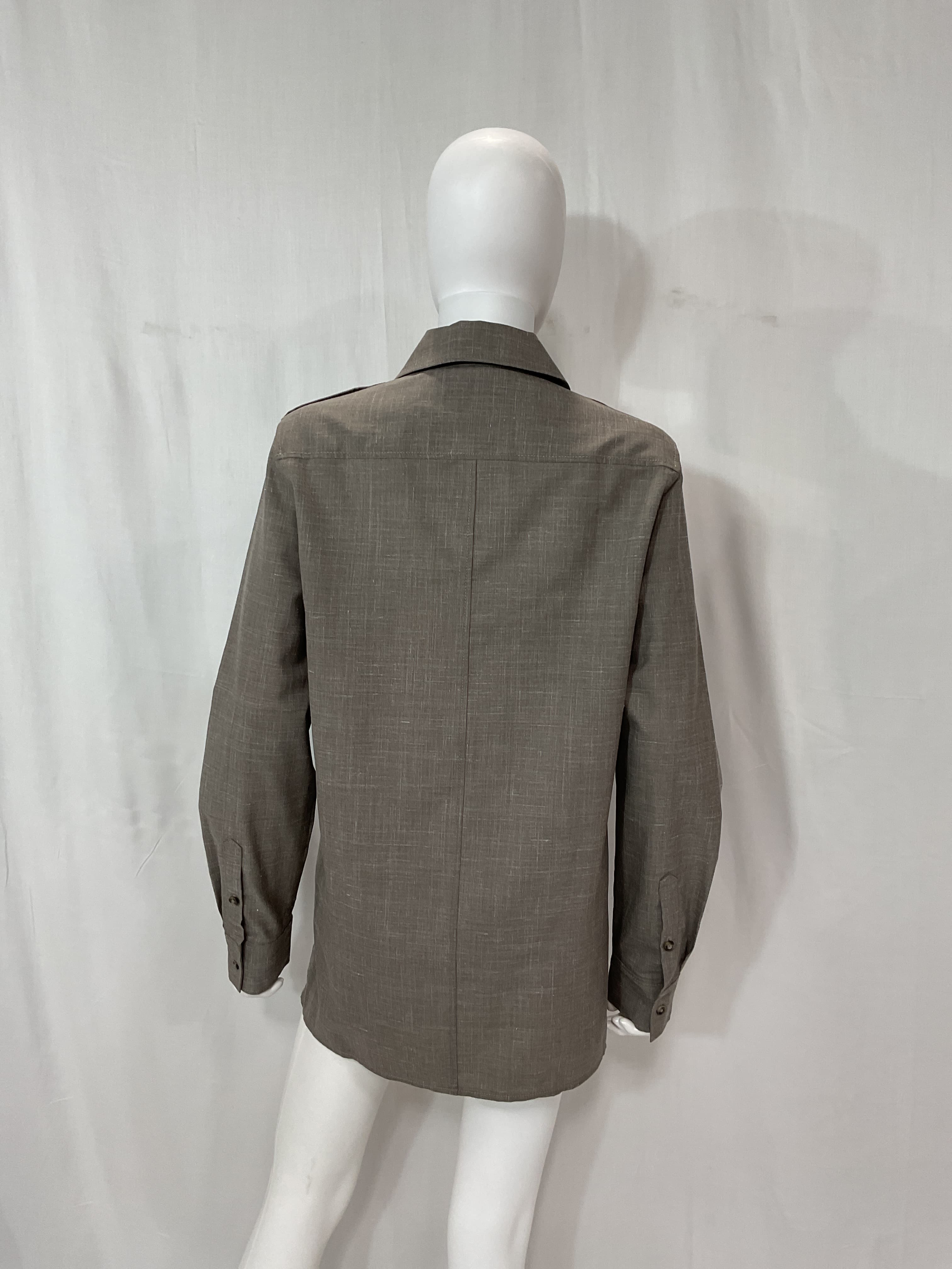 Epaulet-Detail Wool Shirt - Image 2