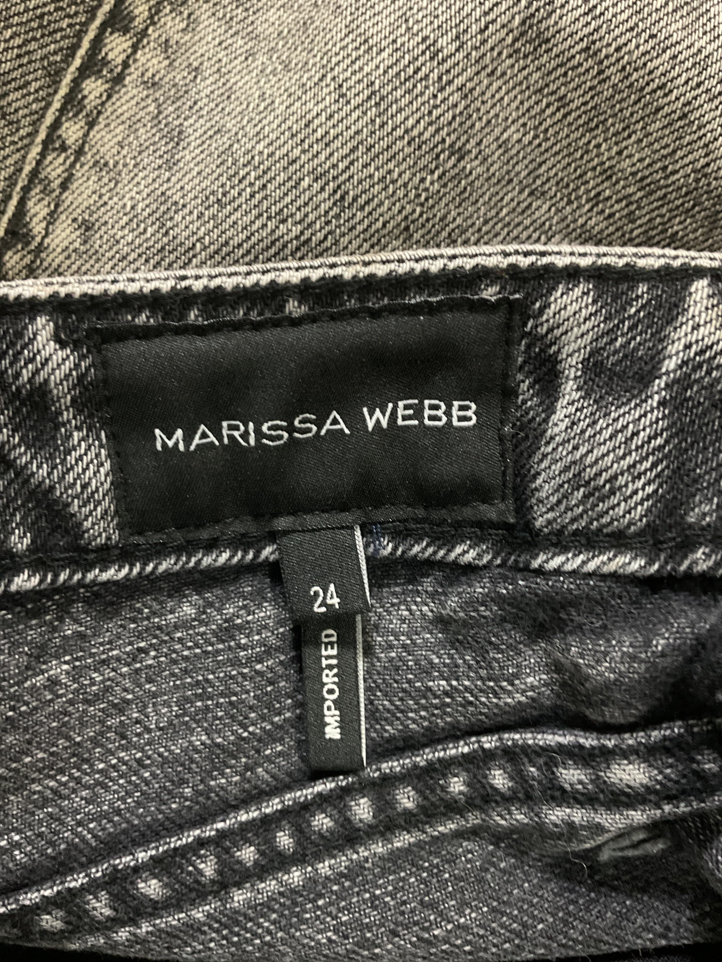 Banks Paper Bag Denim Boyfriend Short In Faded Black Stone Wash - Image 4