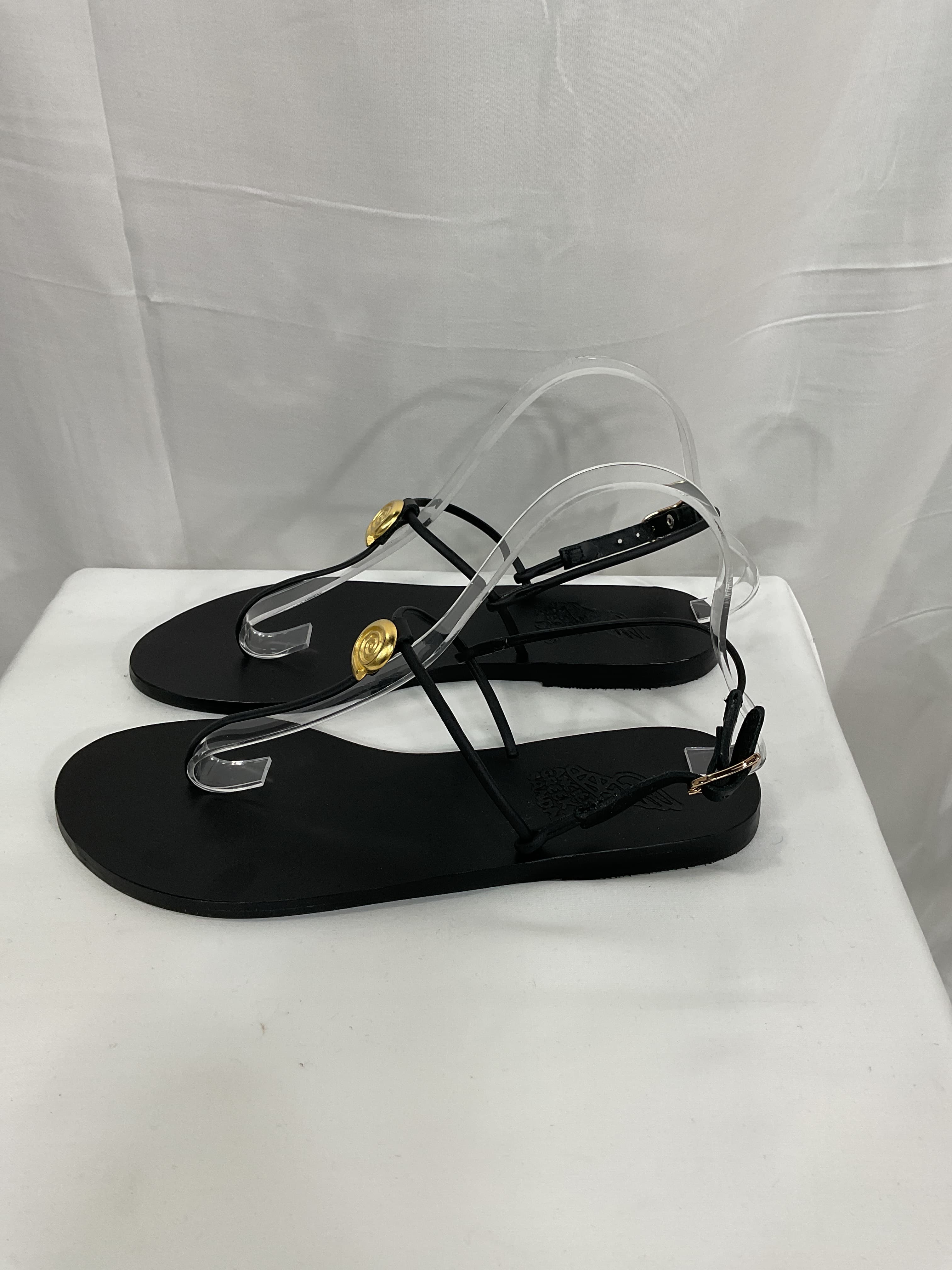 Dimitra Embellished Leather Sandals - Image 3