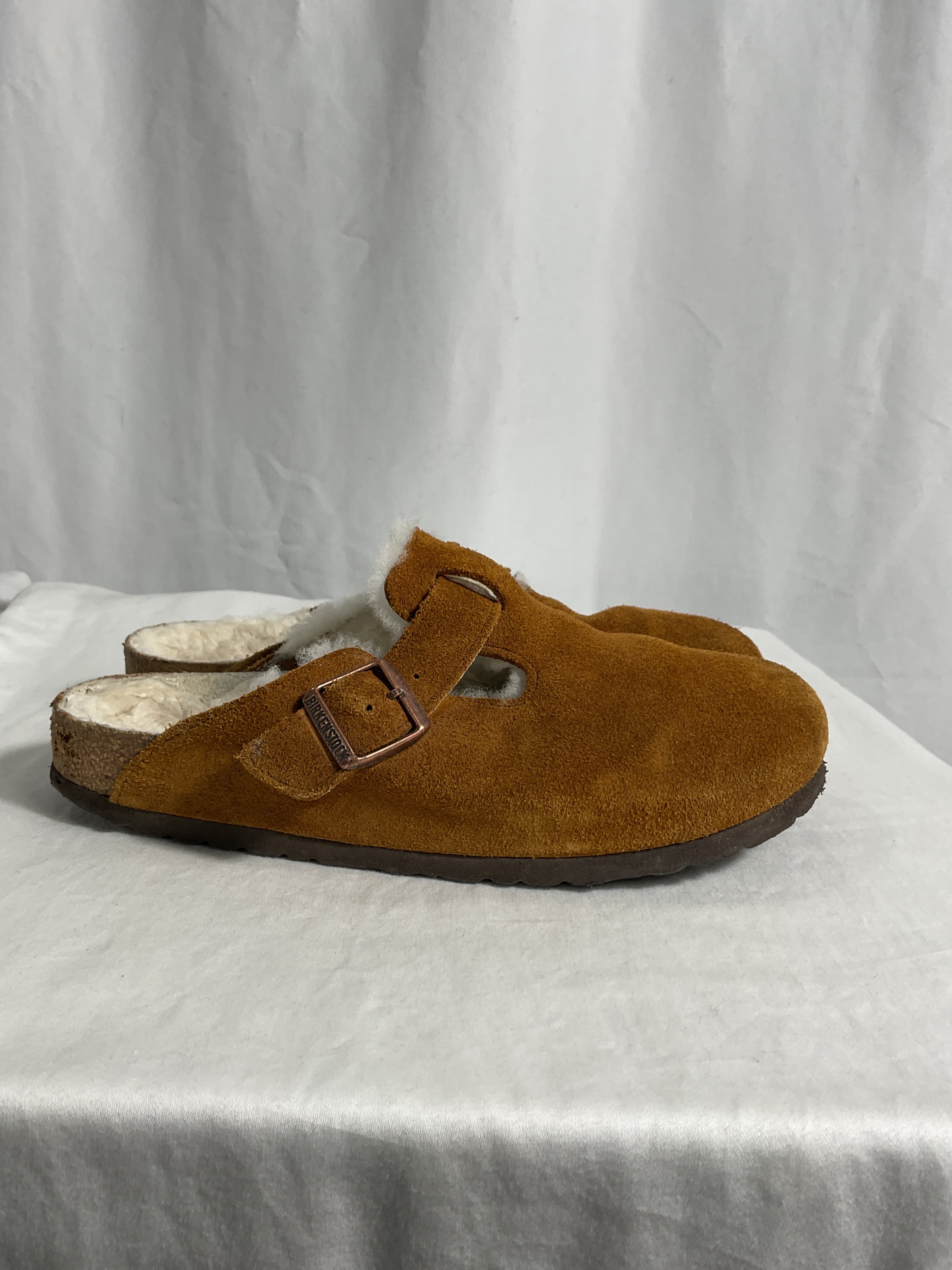 Birkenstock Suede Boston Clogs - Image 3