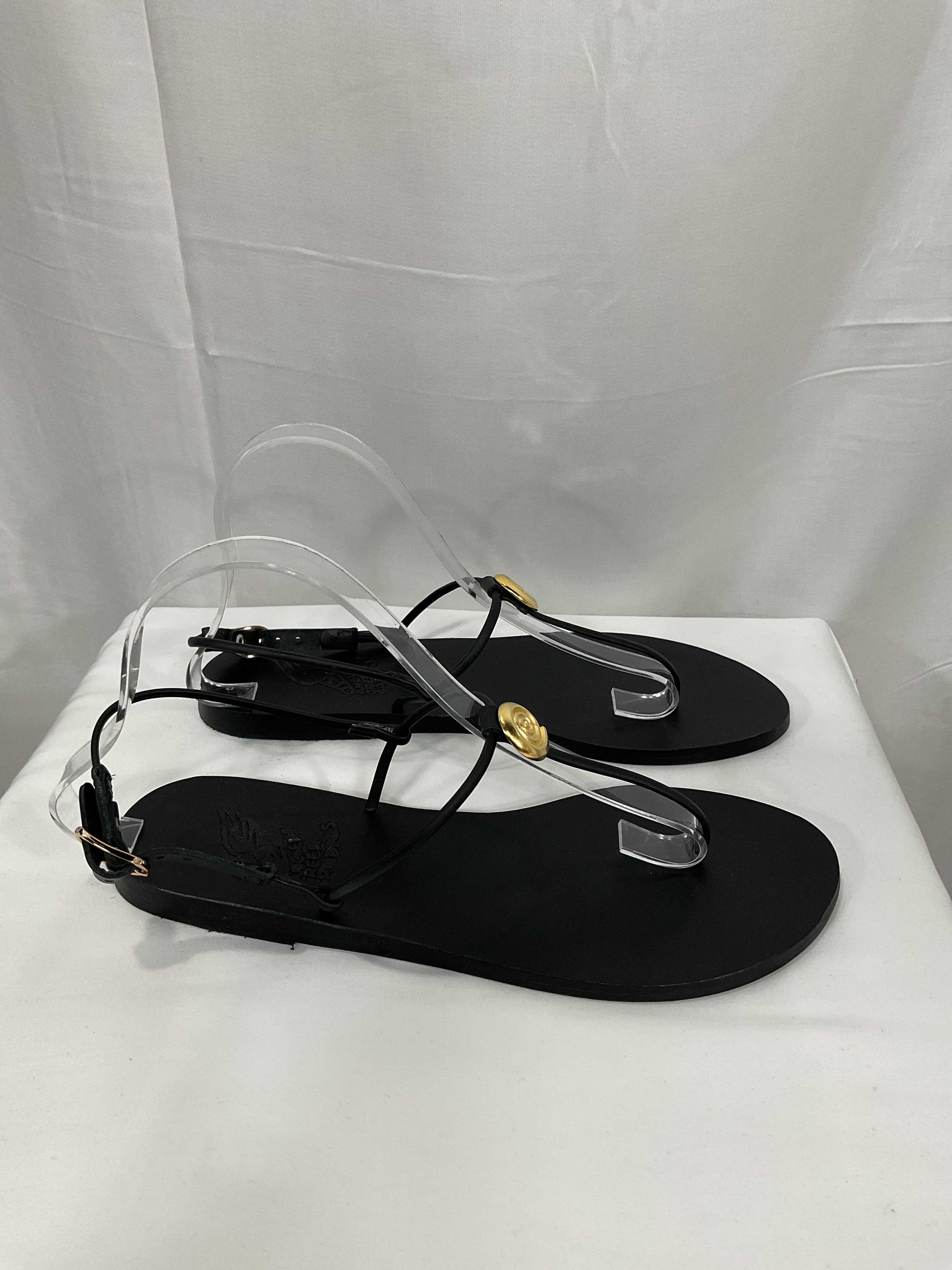 Dimitra Embellished Leather Sandals - Image 3