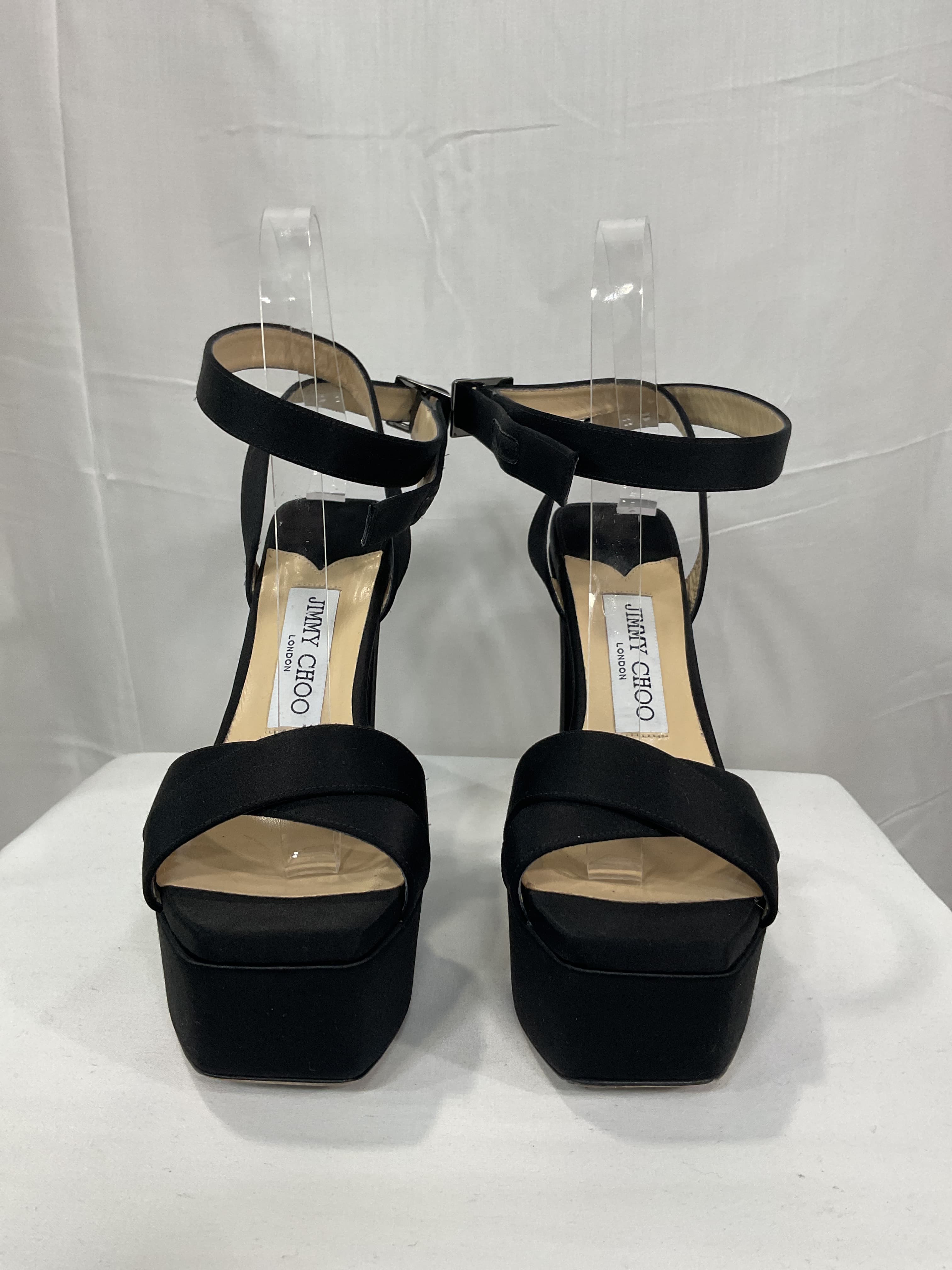 Gaia Satin Platform Sandals - Image 4