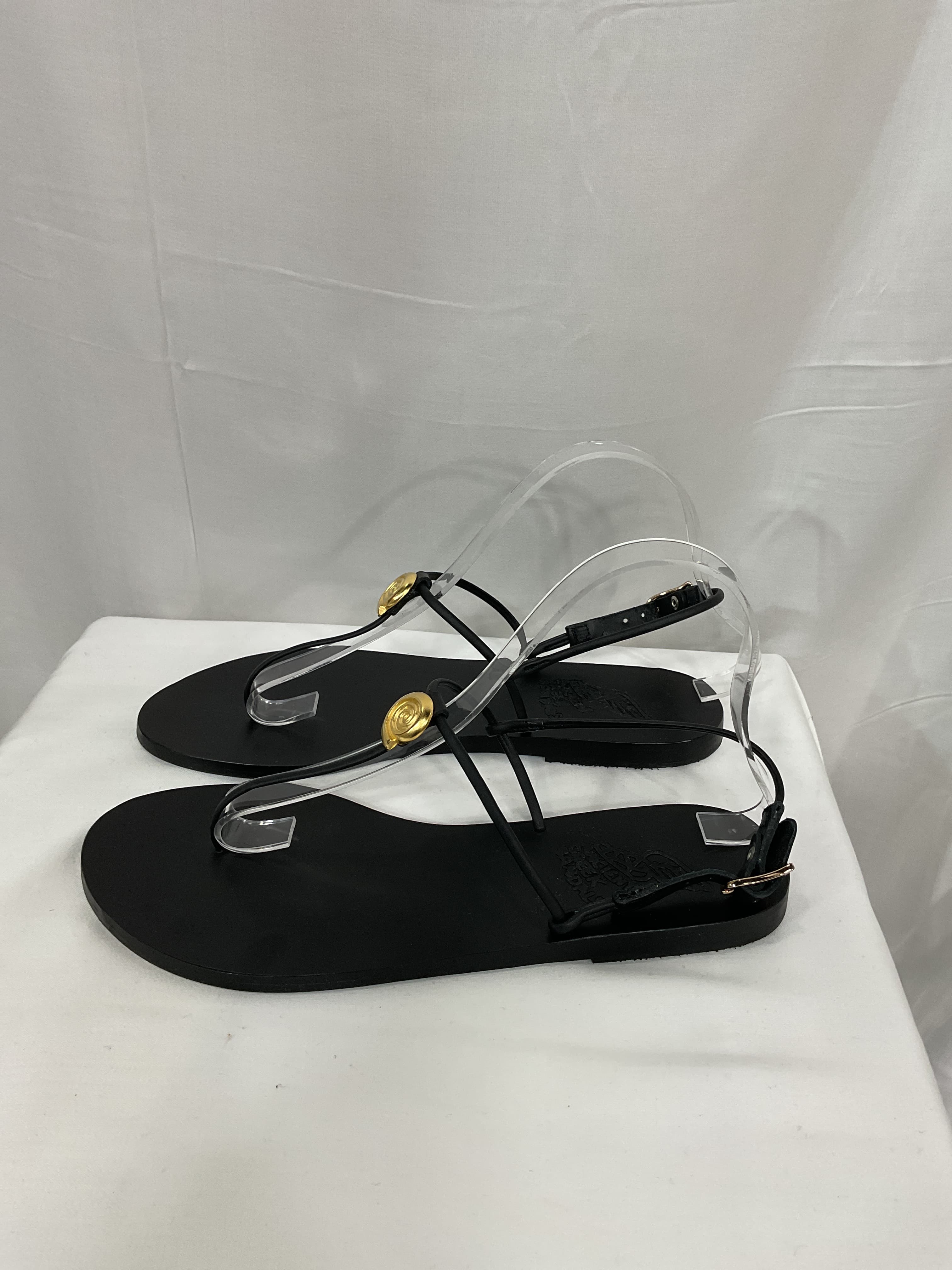Dimitra Embellished Leather Sandals - Image 4