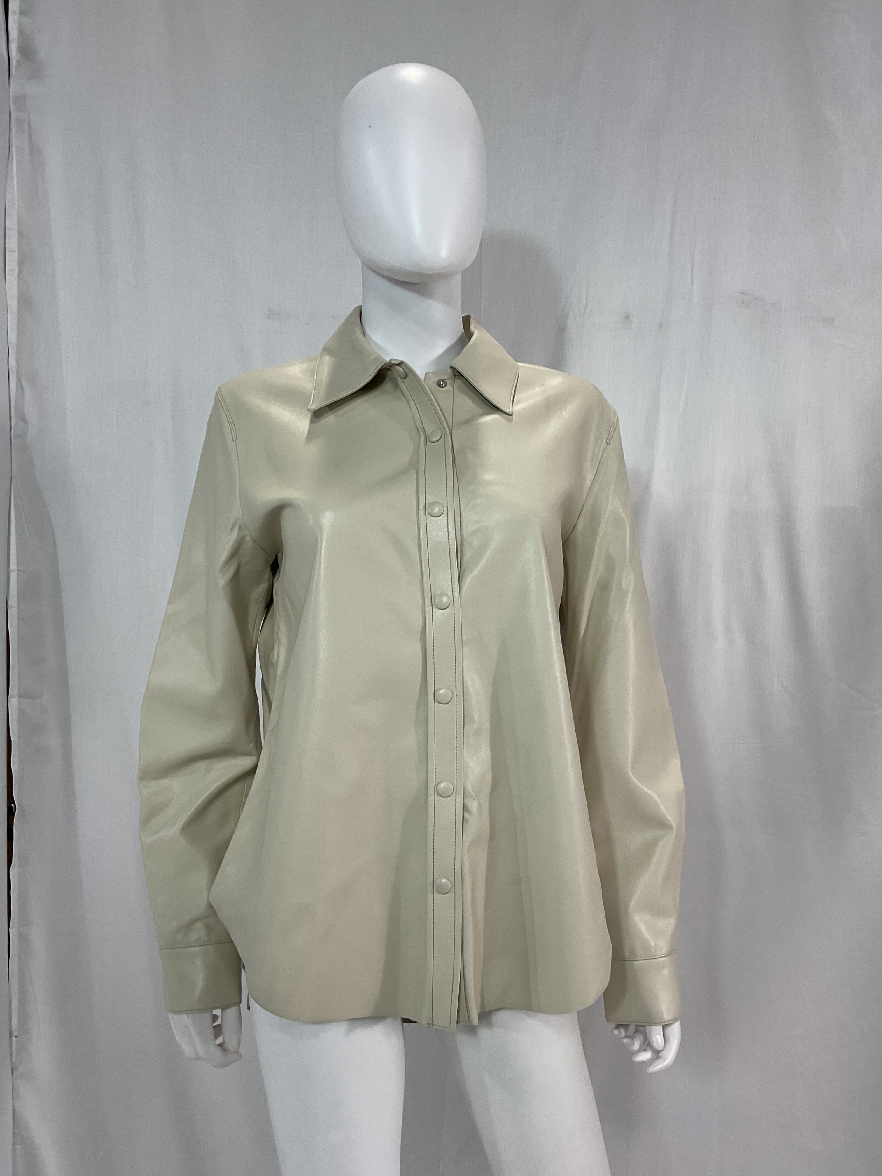 Calla Vegan Leather Shirt - Image 2