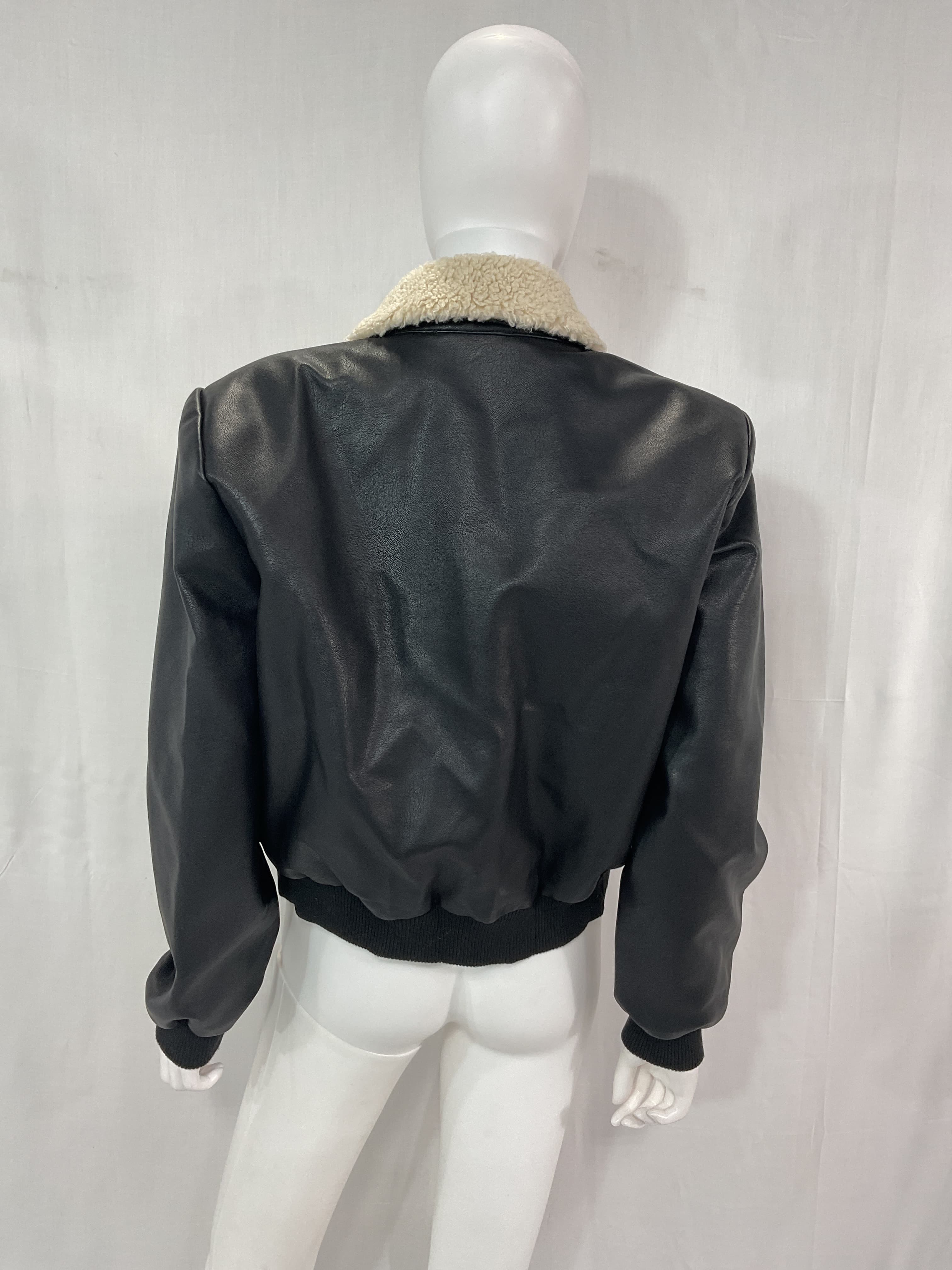 Trudy Faux Leather Jacket In Black - Image 2