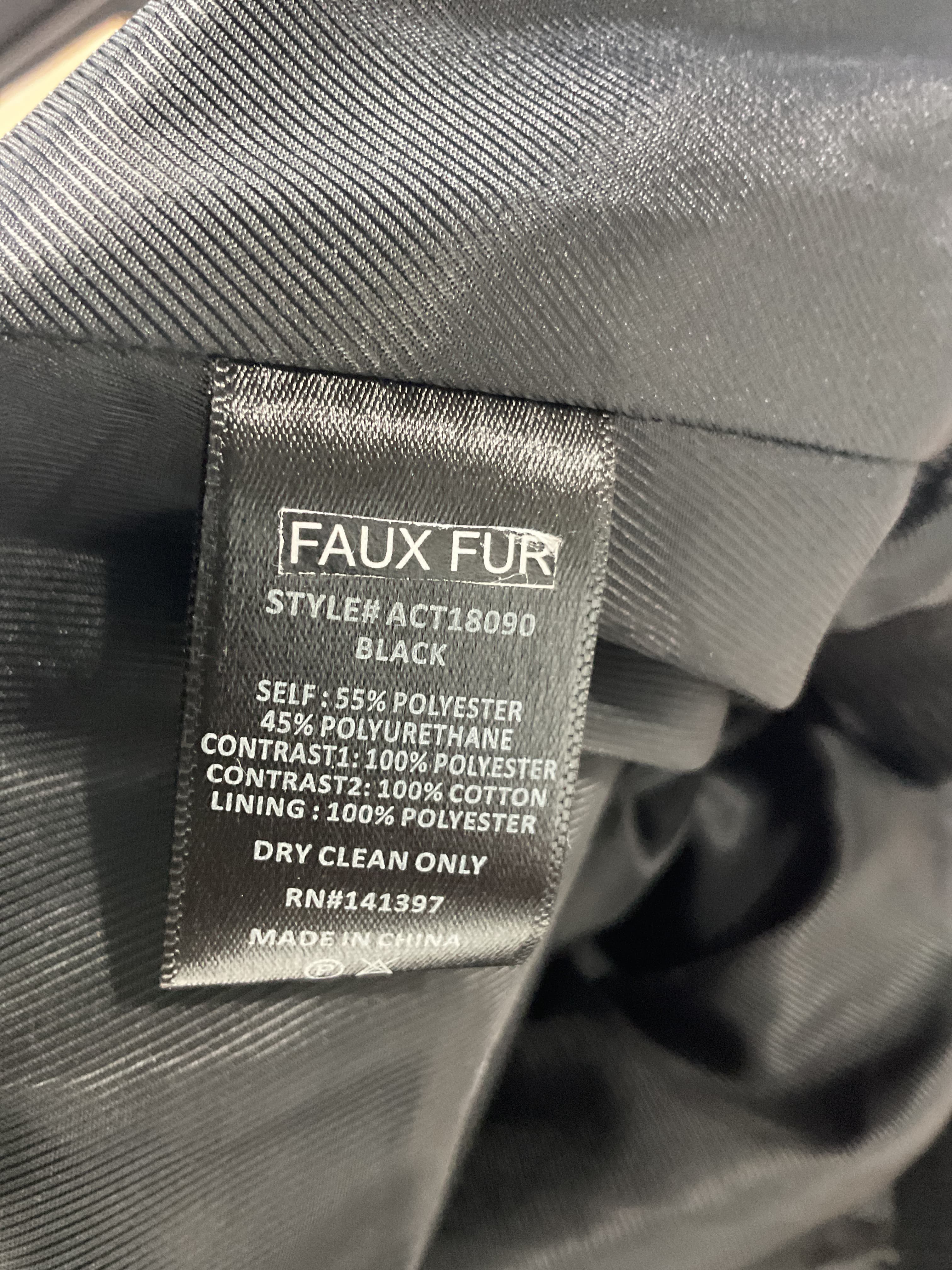 Trudy Faux Leather Jacket In Black - Image 3