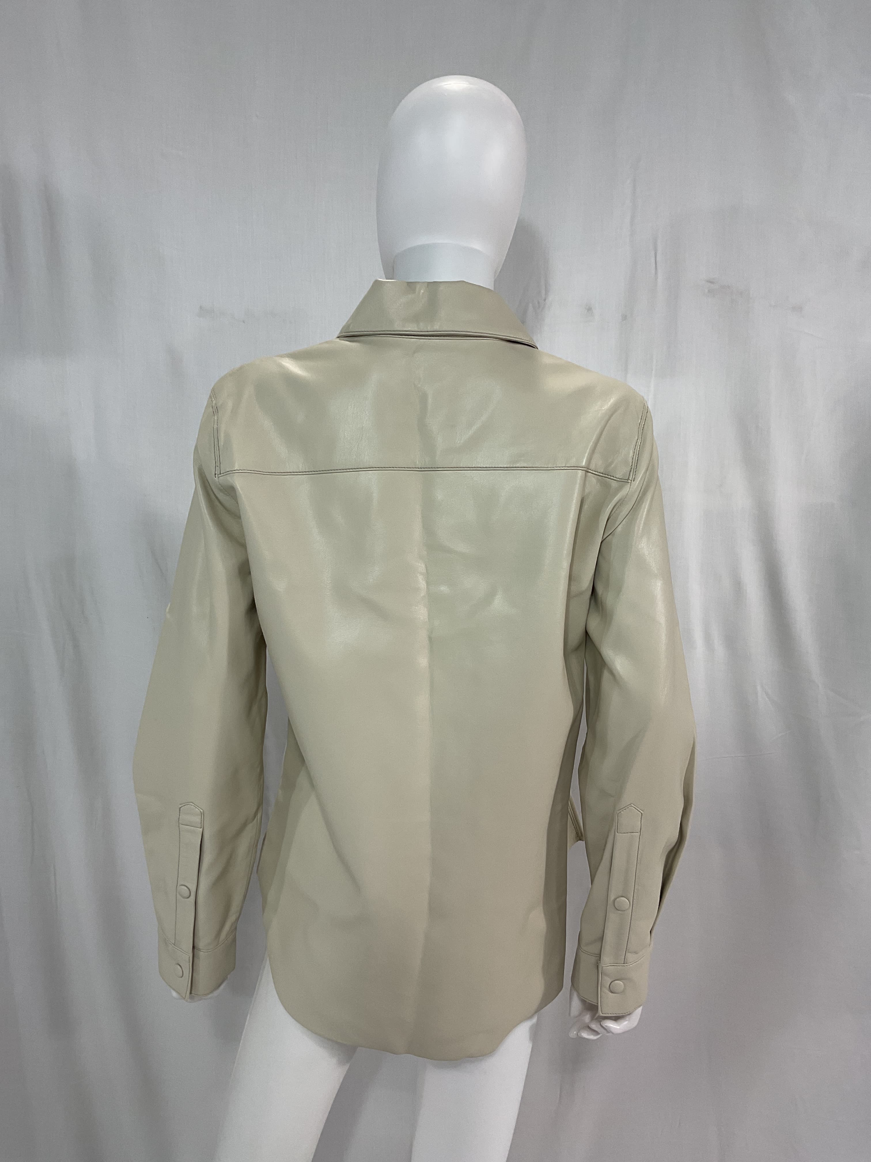Calla Vegan Leather Shirt - Image 3