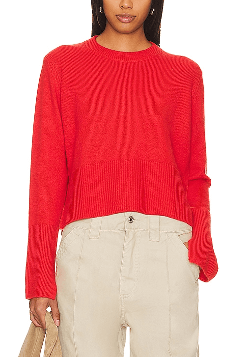 Boxy Crew Neck In Flame - Image 1