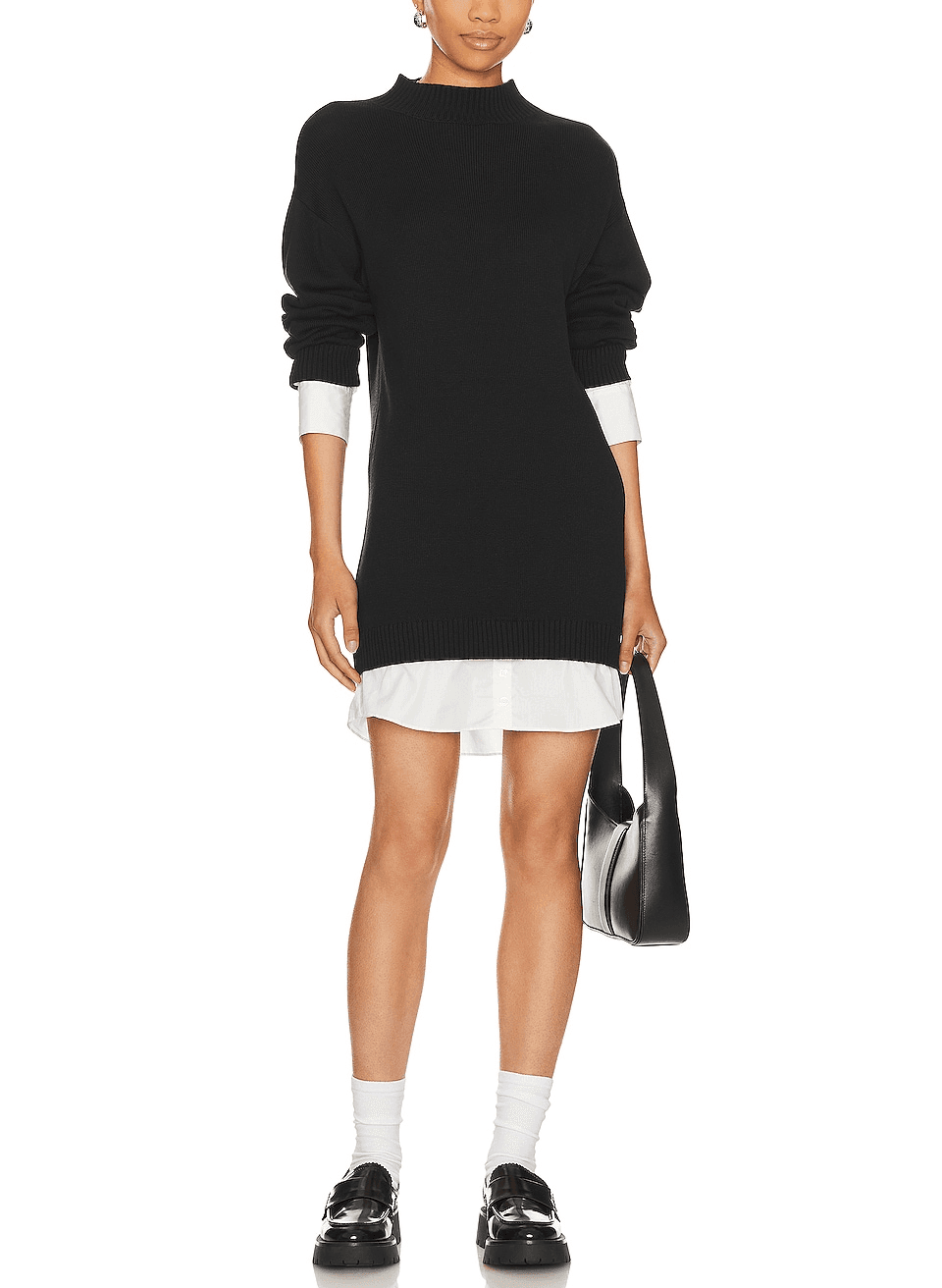 Sutton Sweater Shirting Dress - Image 1