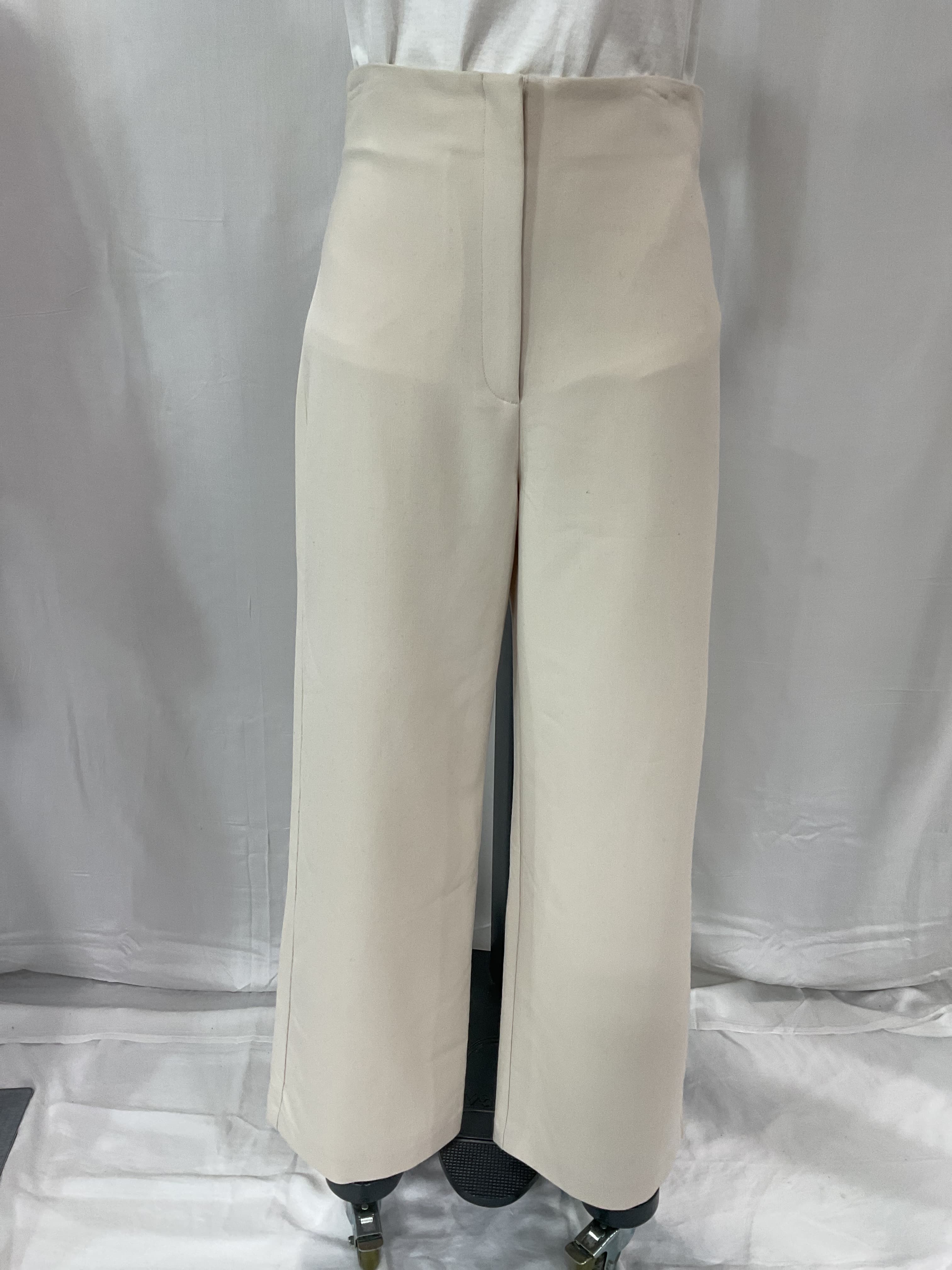 Anna High Waist Pant In Beige - Image 2