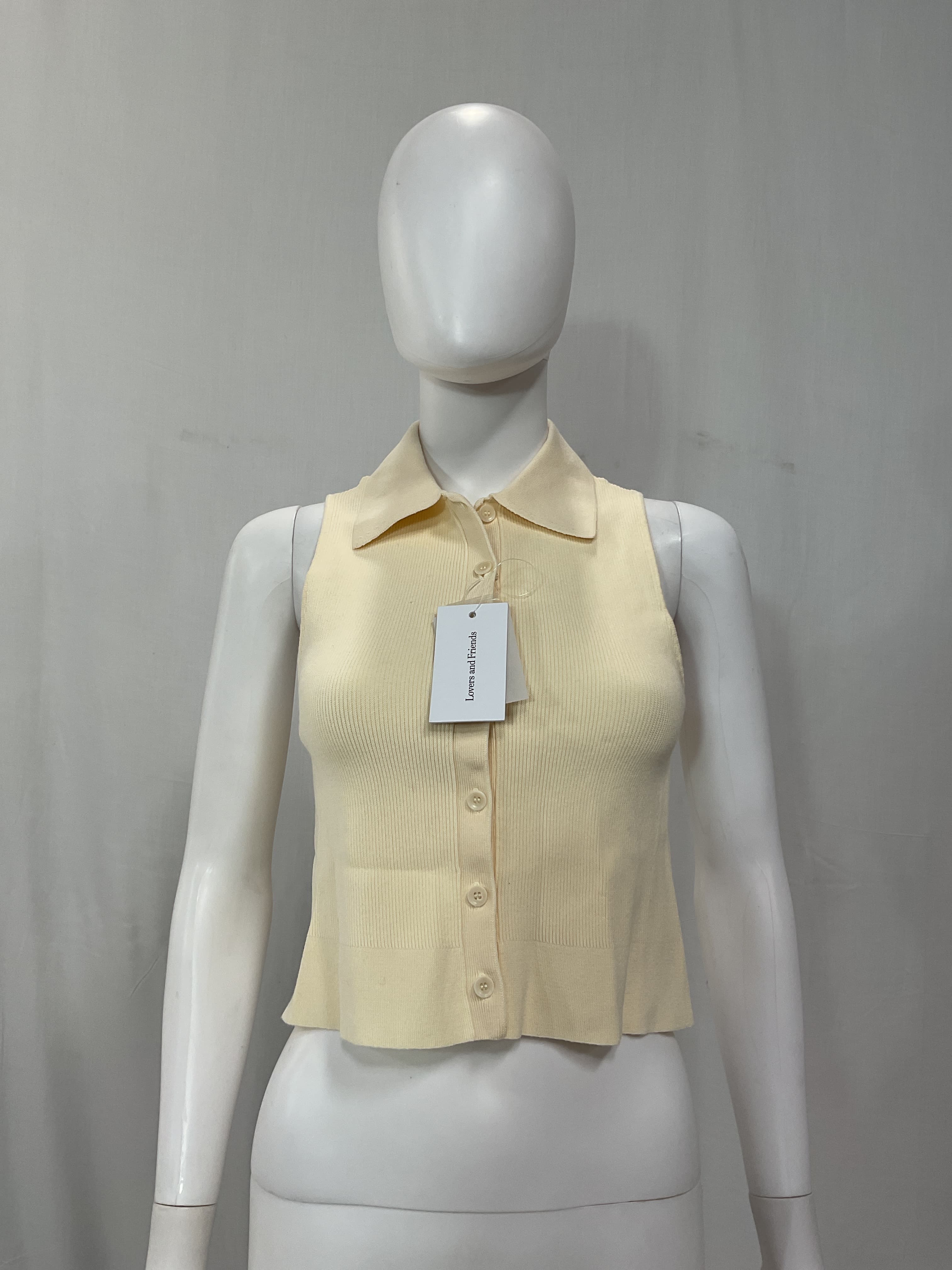 Ella Rose Esti Sleeveless Polo Vest Top - Image 2