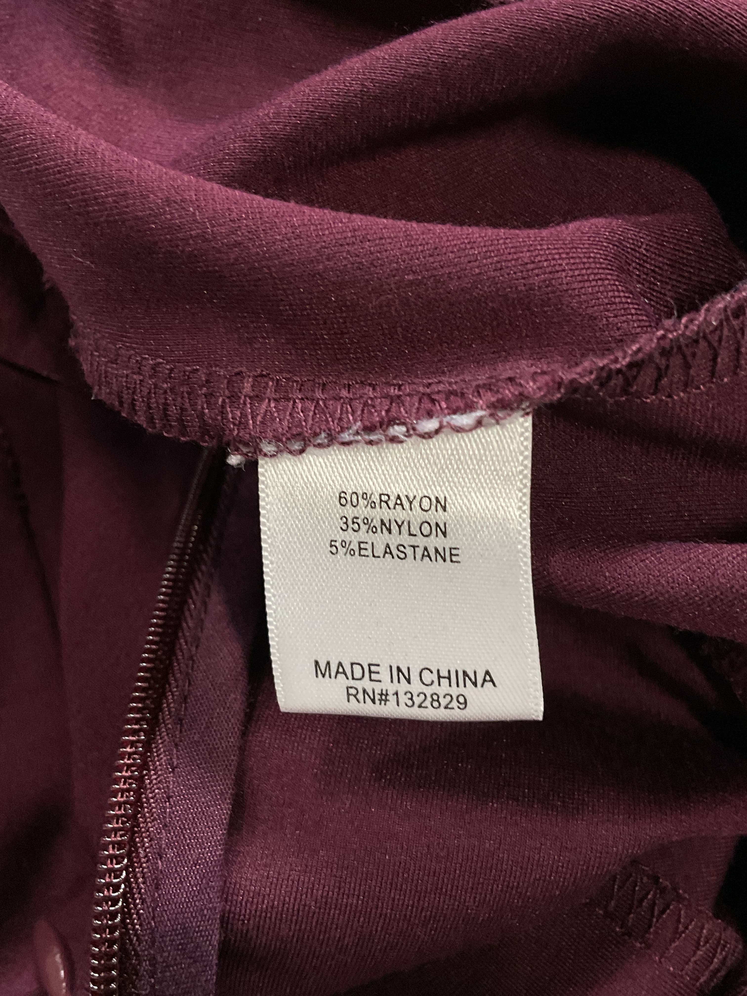 Tanya Jumpsuit In Midnight Burgundy - Image 4