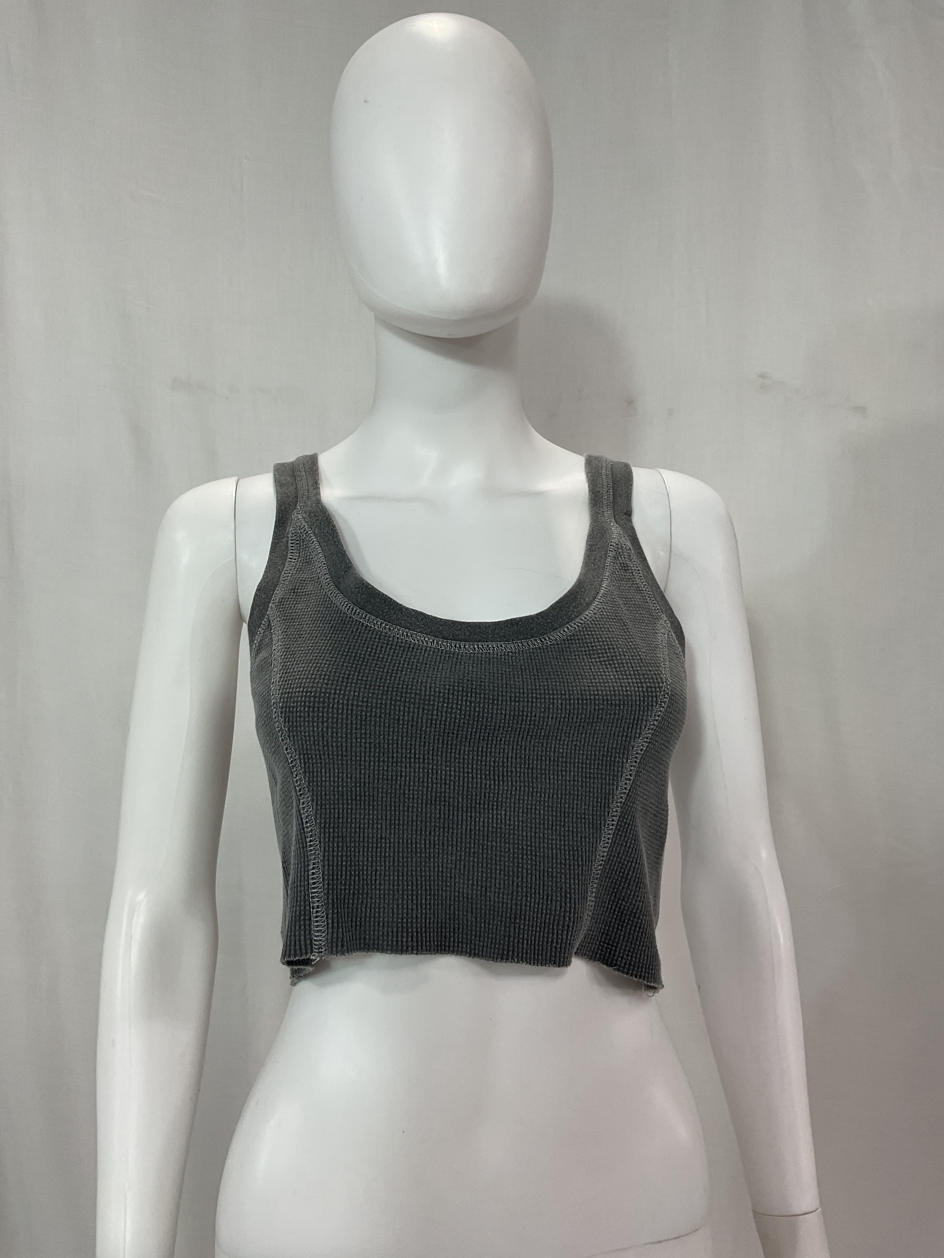 Beau Cropped Tank In Ash - Image 3