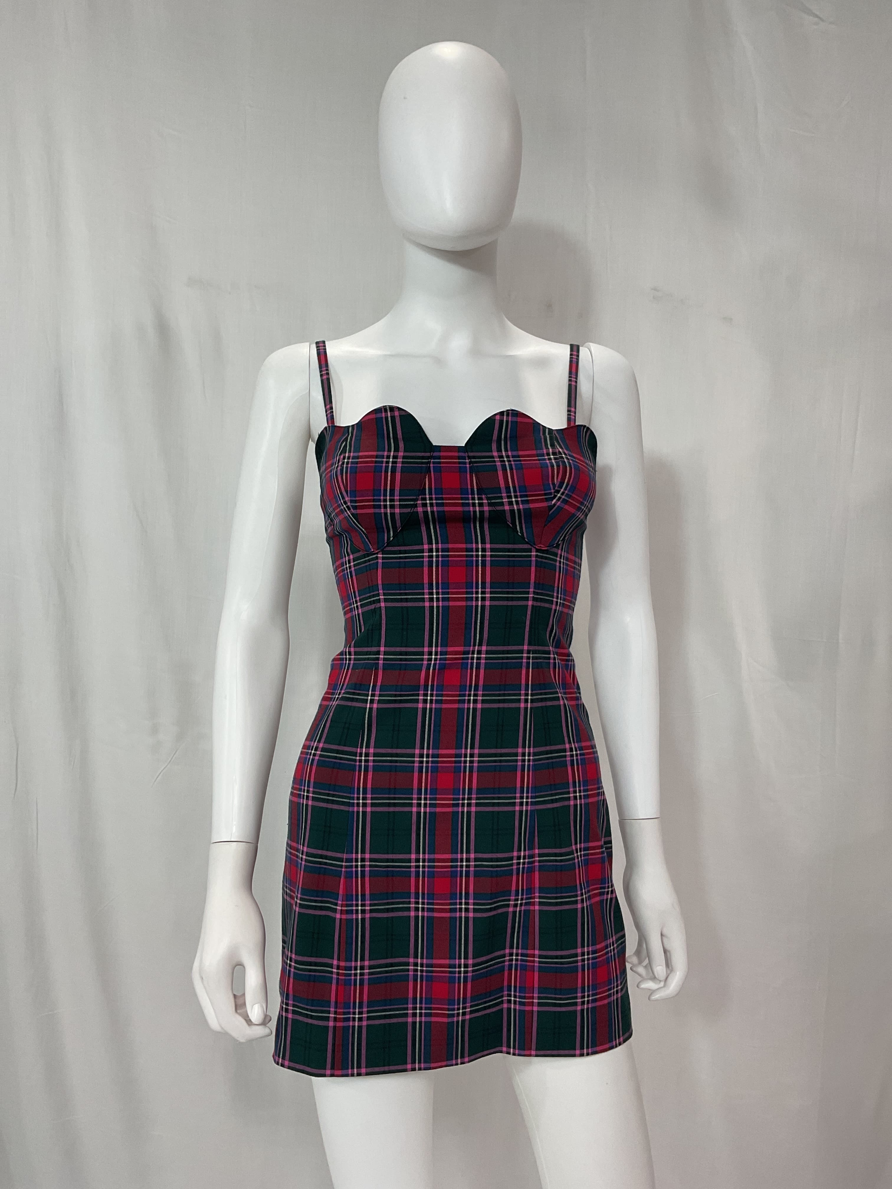 Joi Mini Dress In Pink Multi Plaid - Image 3