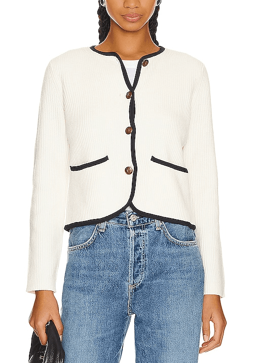 Nancy Cardigan In Ivory - Image 1