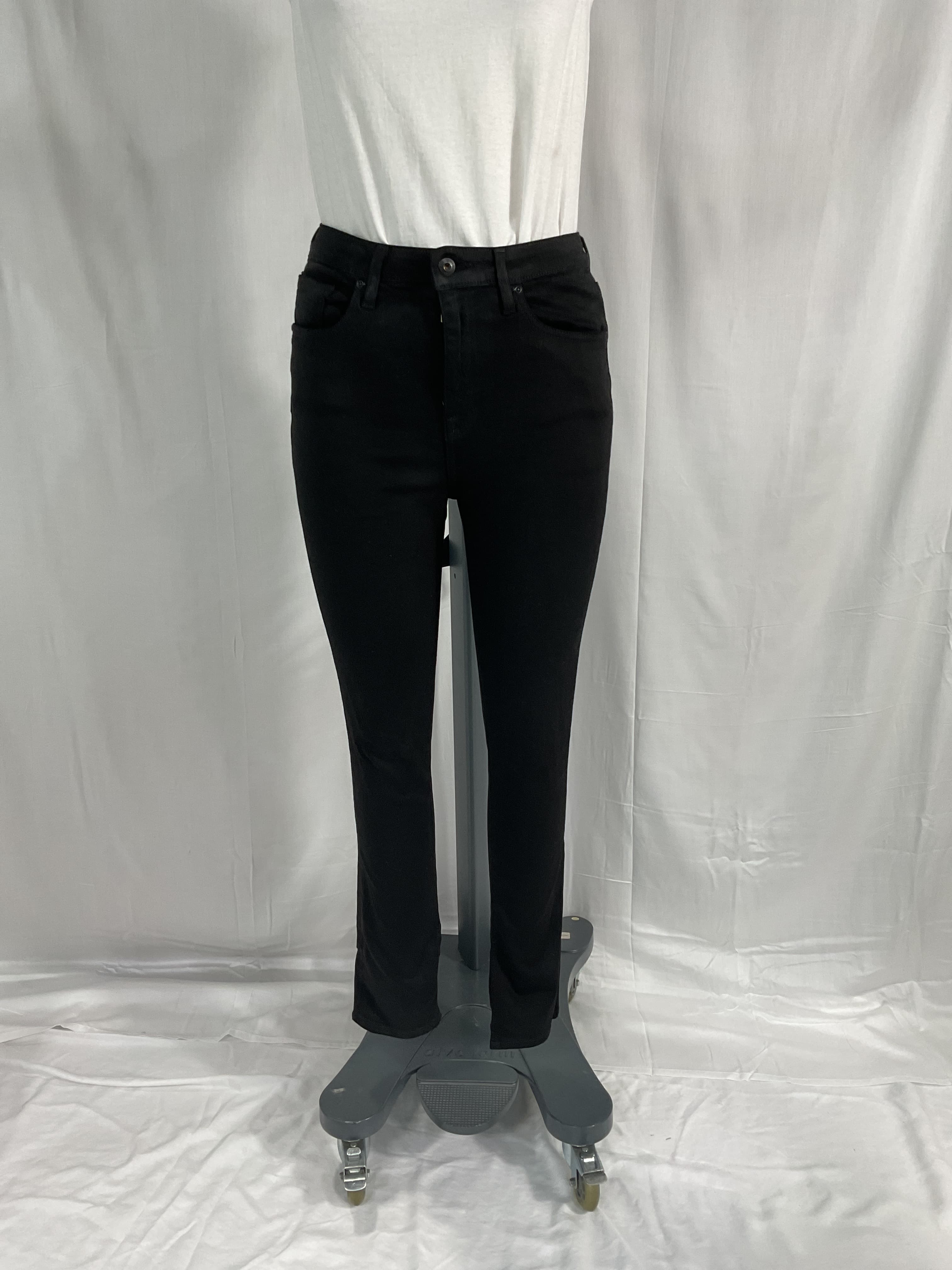 Rae High Rise Ankle Skinny In Coated Black - Image 3