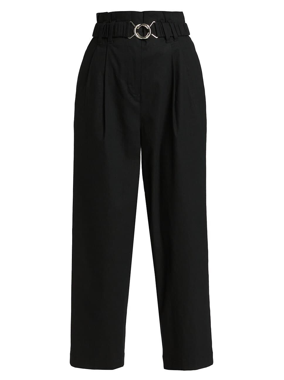 Atto Belted Paperbag Pants - Image 1