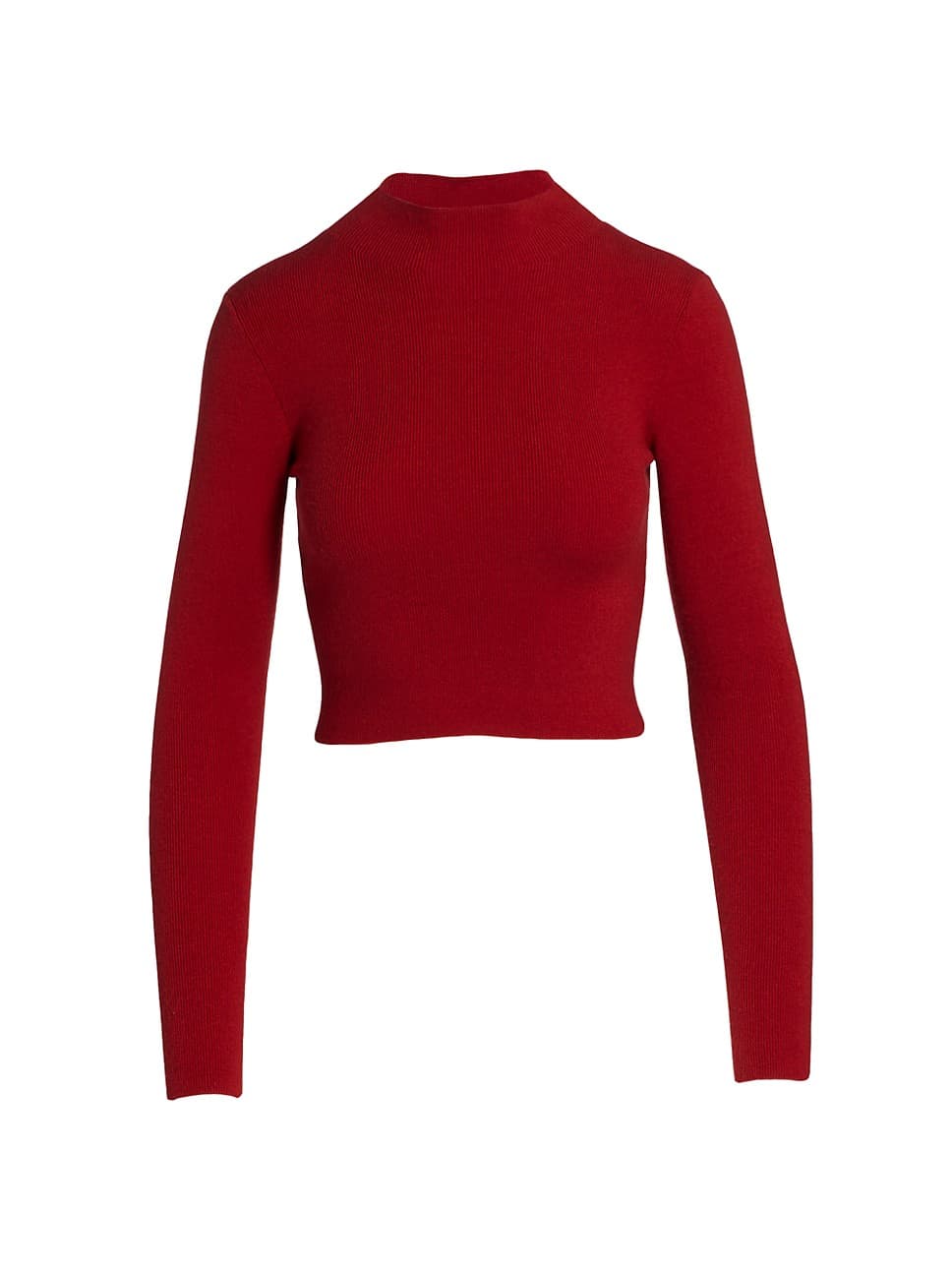 Ciara Mock Neck Cropped Sweater - Image 1
