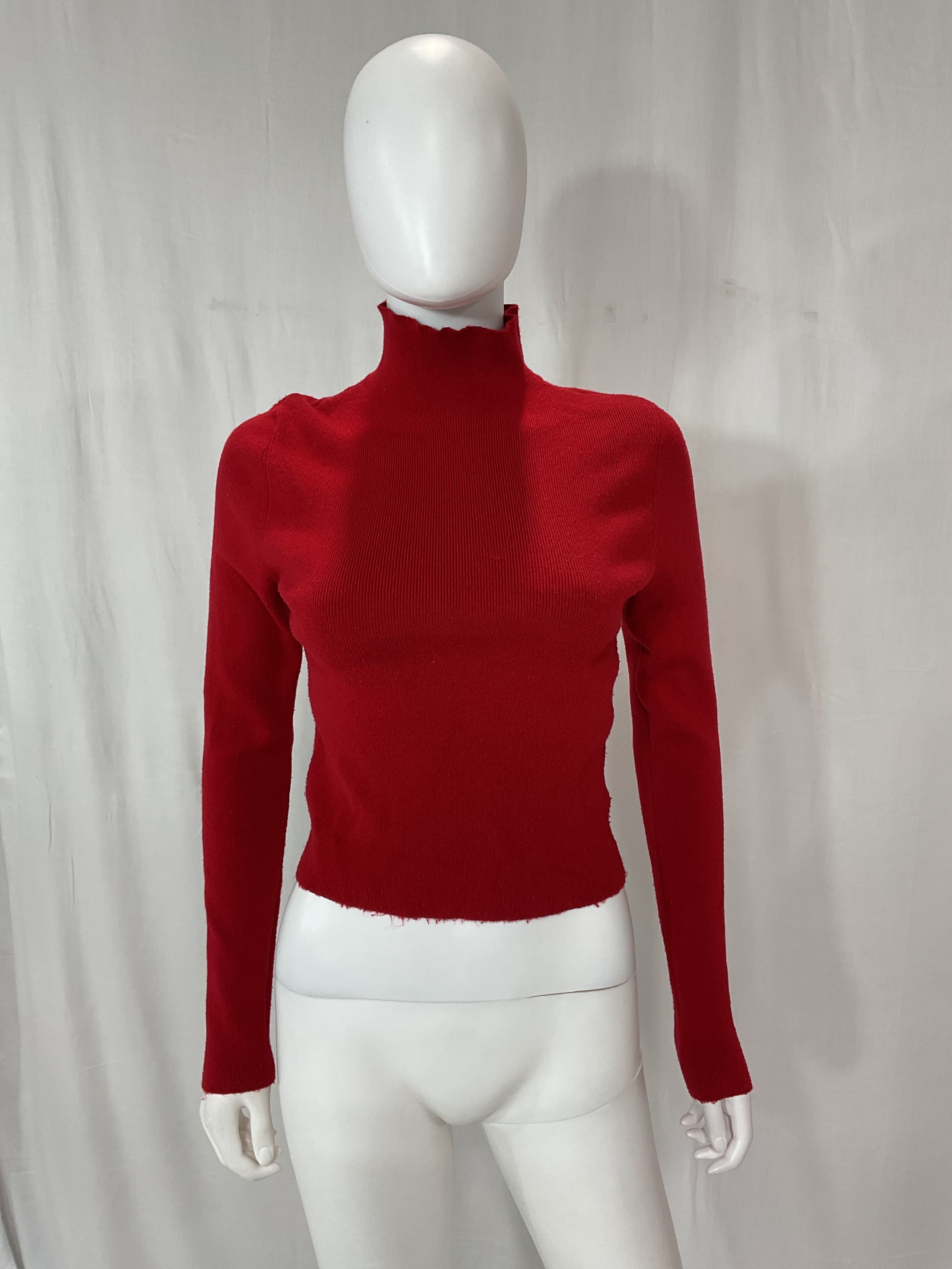Ciara Mock Neck Cropped Sweater - Image 2