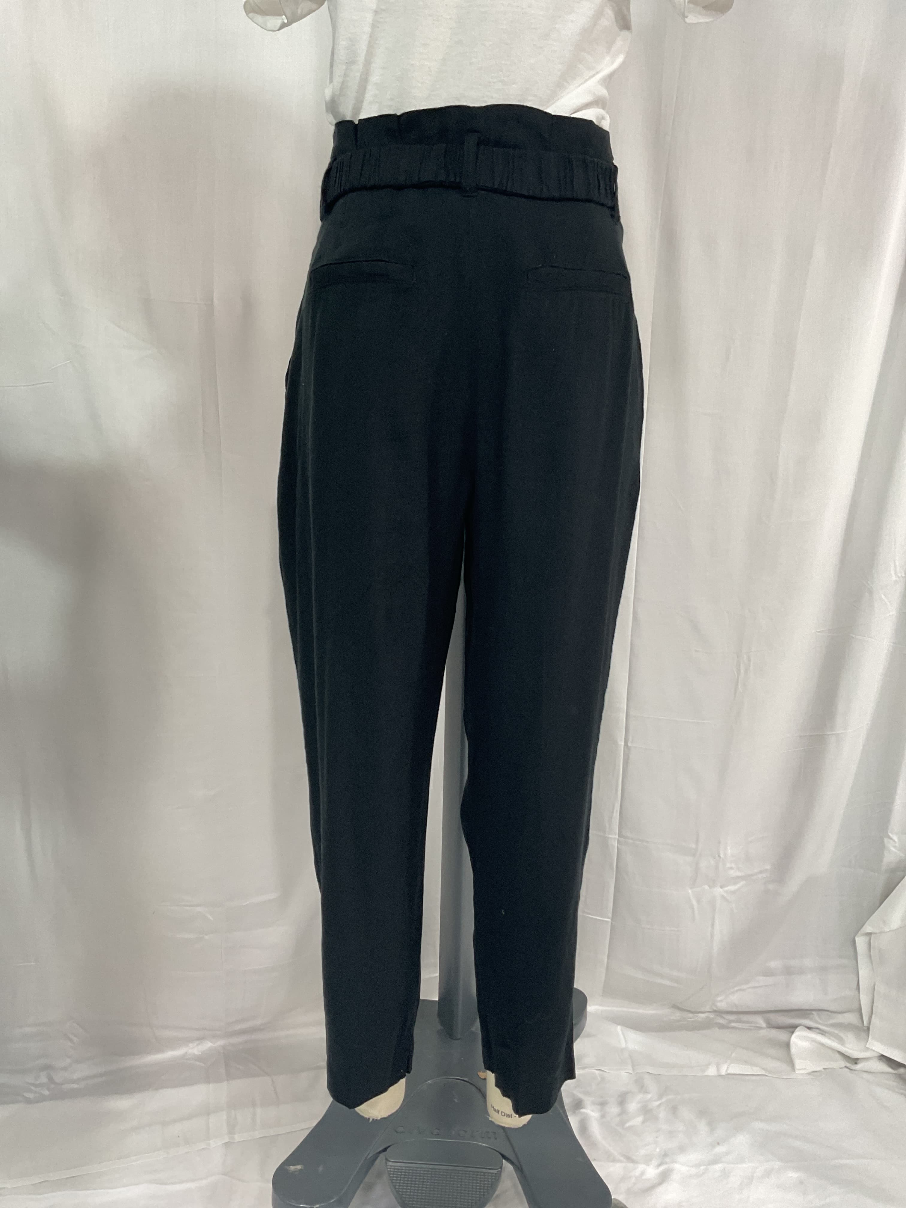Atto Belted Paperbag Pants - Image 4